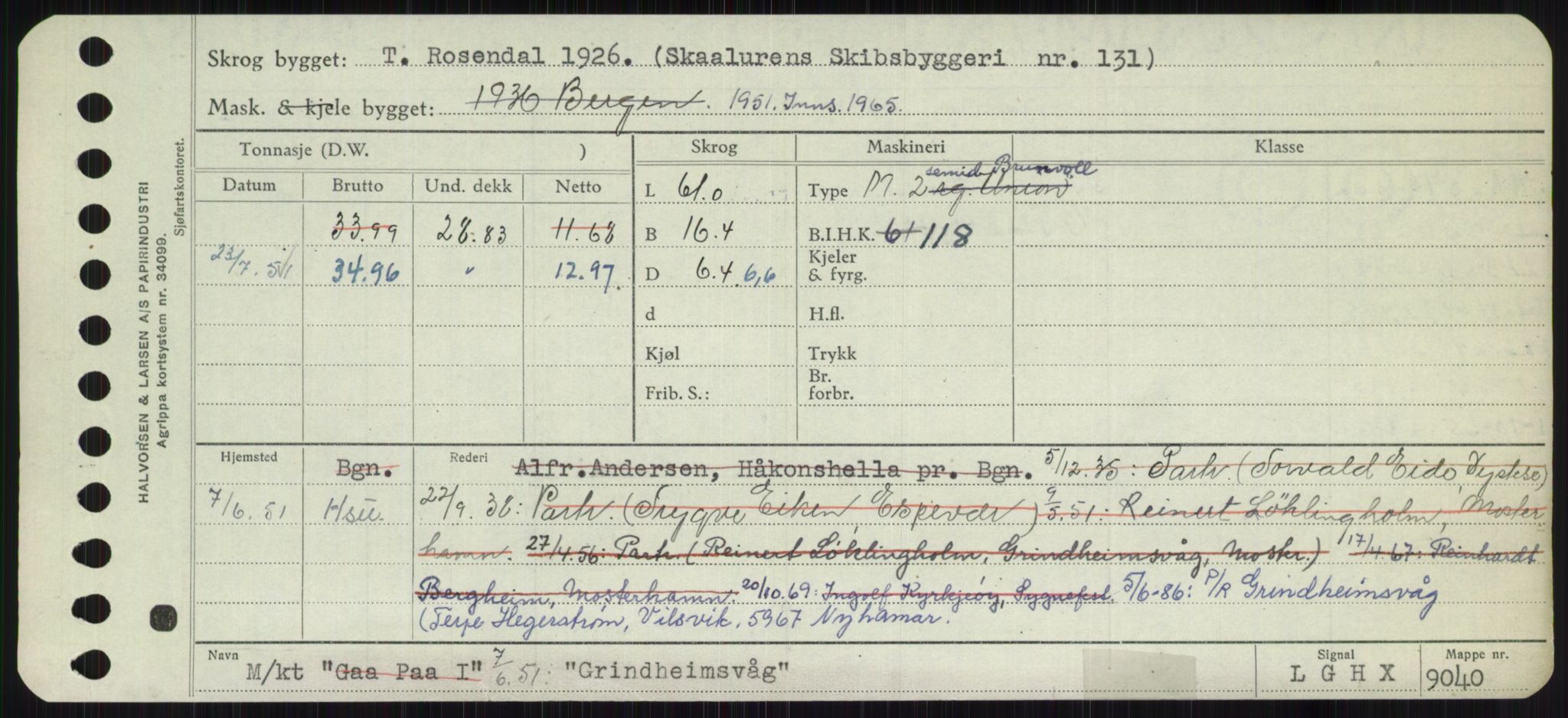 Sjøfartsdirektoratet med forløpere, Skipsmålingen, AV/RA-S-1627/H/Ha/L0002/0002: Fartøy, Eik-Hill / Fartøy, G-Hill, p. 265