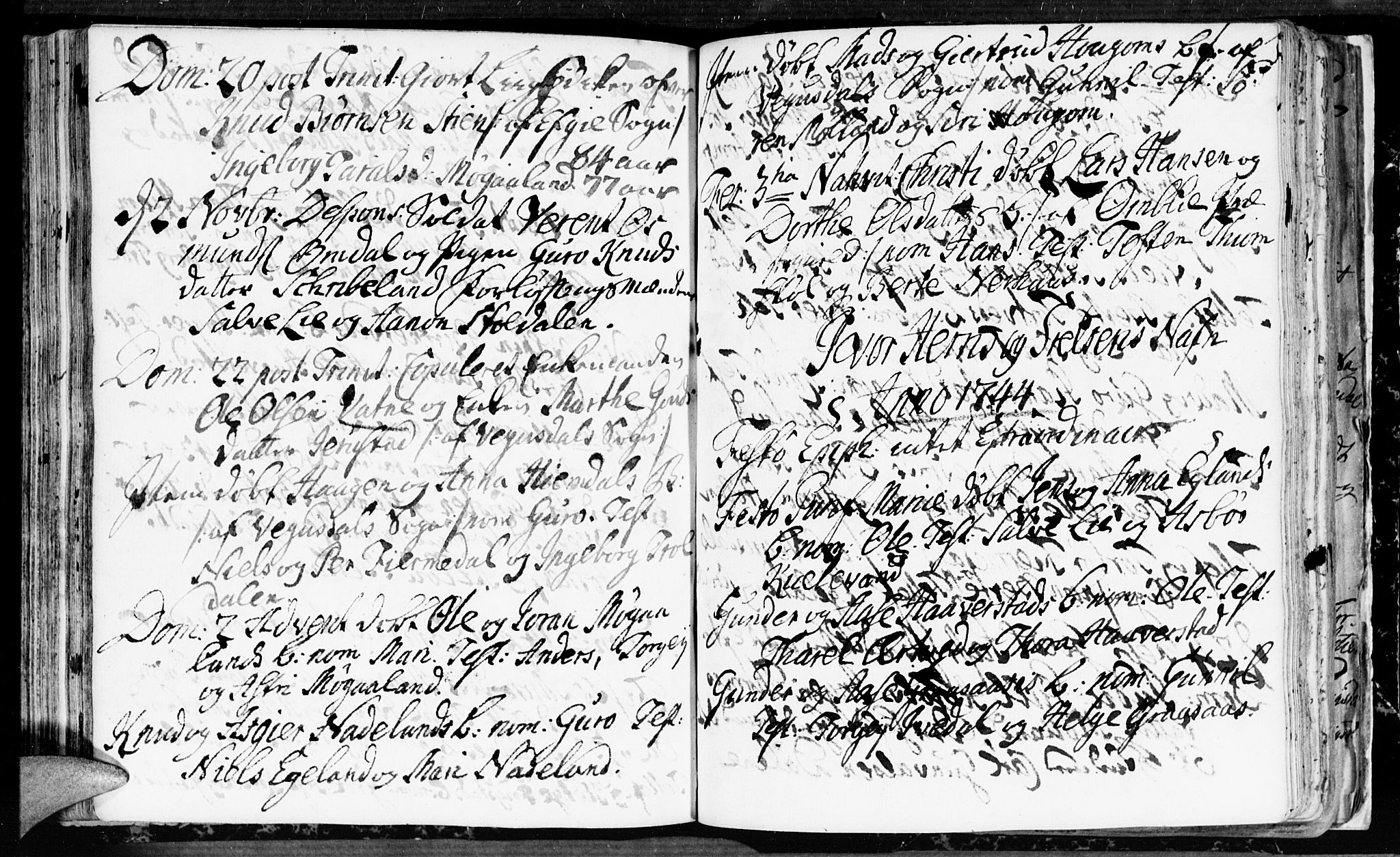 Evje sokneprestkontor, AV/SAK-1111-0008/F/Fa/Fac/L0001: Parish register (official) no. A 1, 1705-1764, p. 225-226