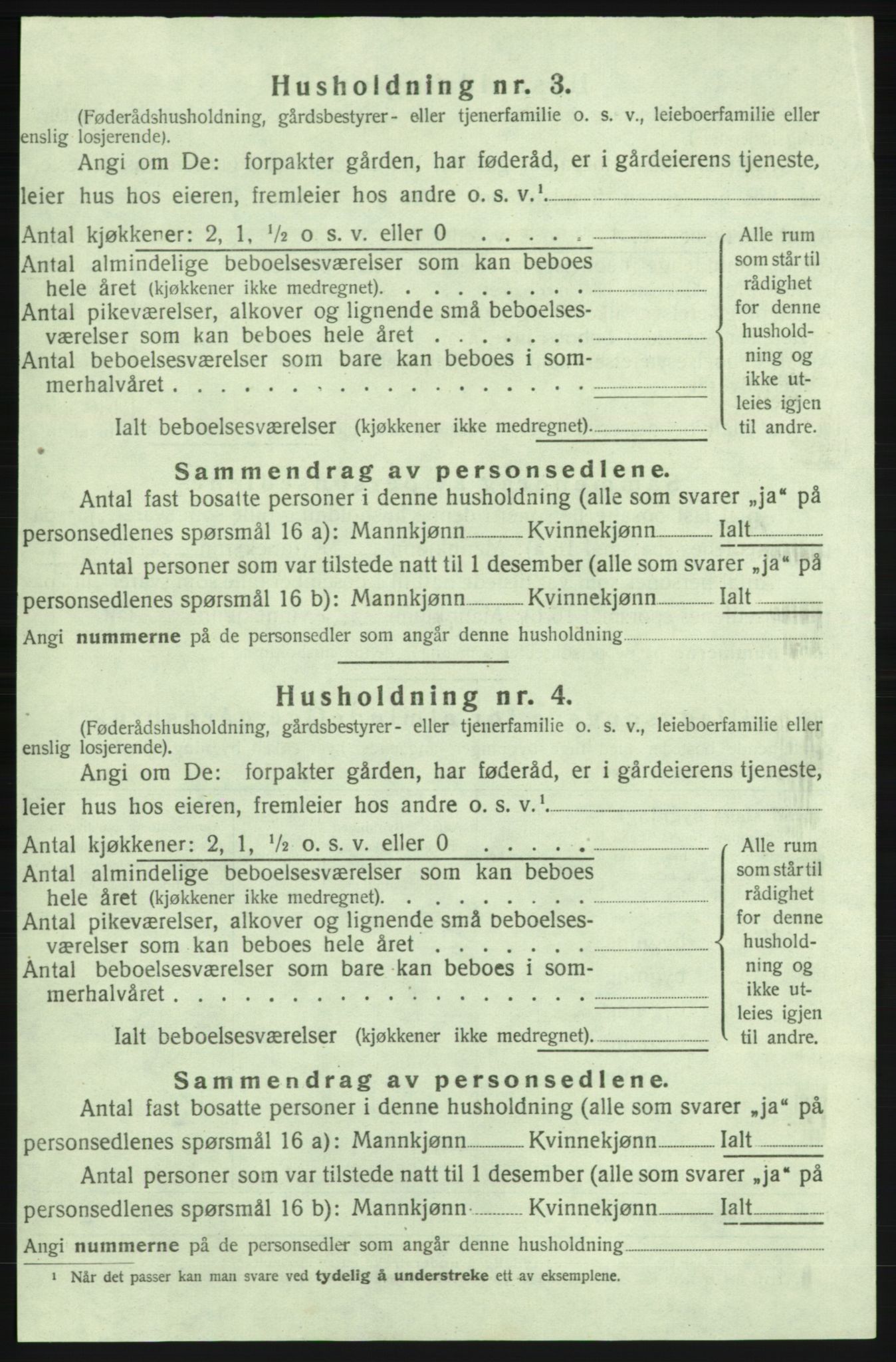 SAB, 1920 census for Strandebarm, 1920, p. 877