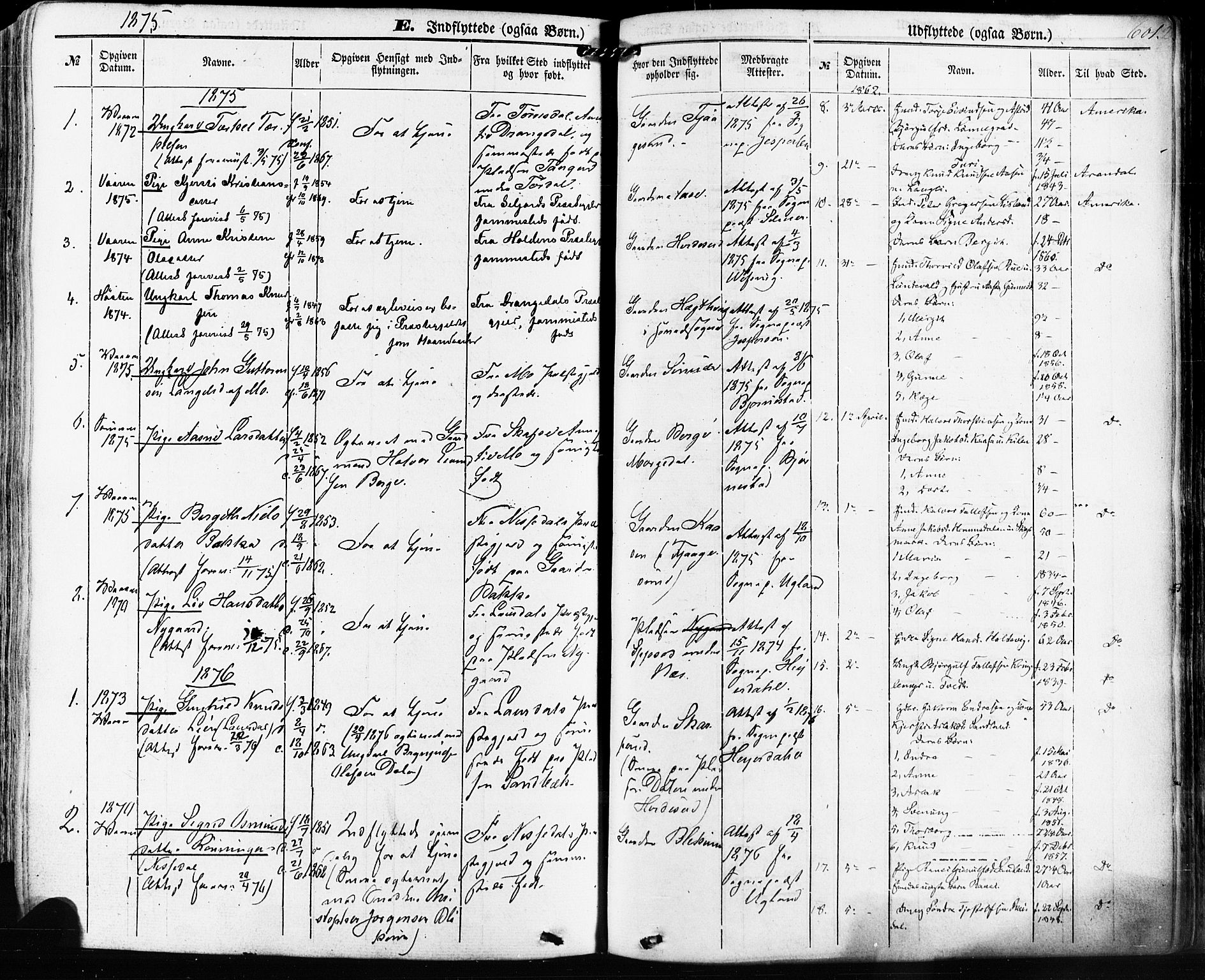 Kviteseid kirkebøker, SAKO/A-276/F/Fa/L0007: Parish register (official) no. I 7, 1859-1881, p. 601