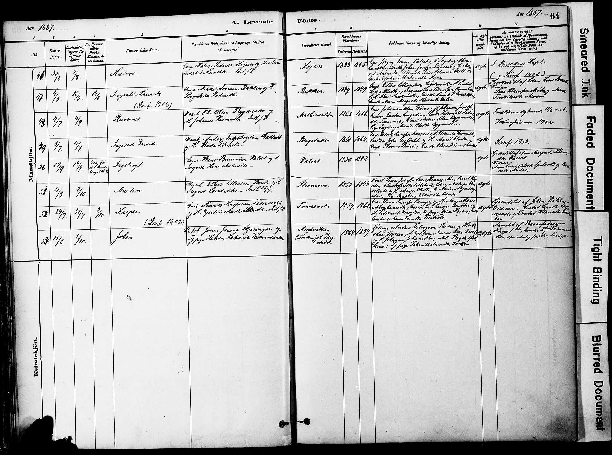 Ministerialprotokoller, klokkerbøker og fødselsregistre - Sør-Trøndelag, AV/SAT-A-1456/681/L0933: Parish register (official) no. 681A11, 1879-1890, p. 64