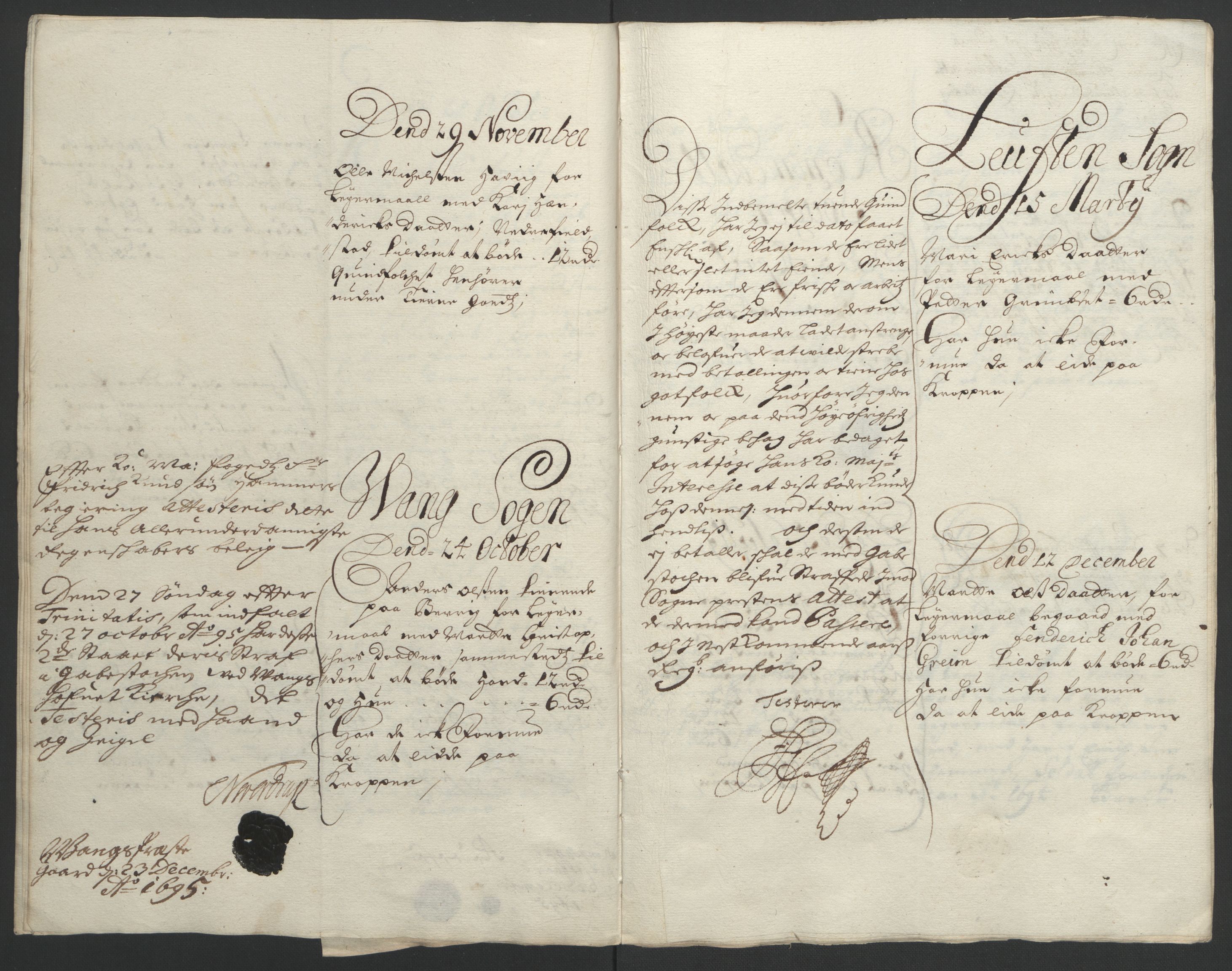 Rentekammeret inntil 1814, Reviderte regnskaper, Fogderegnskap, RA/EA-4092/R16/L1036: Fogderegnskap Hedmark, 1695-1696, p. 73