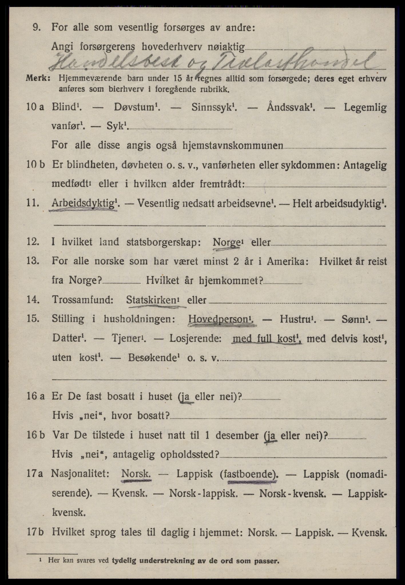 SAT, 1920 census for Horg, 1920, p. 3583