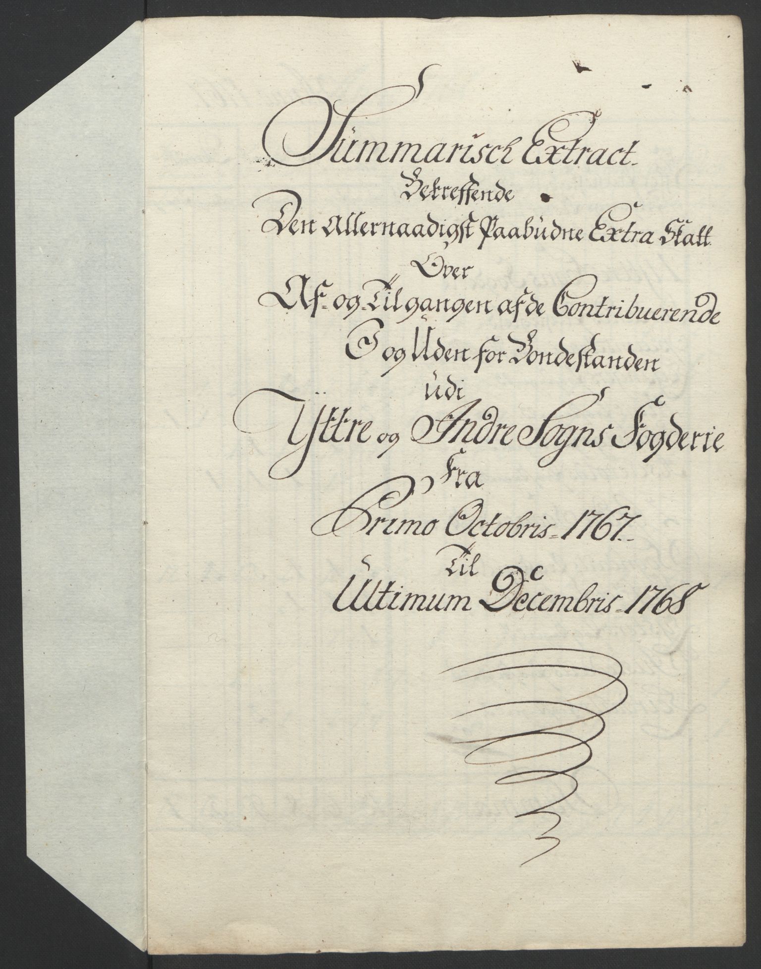 Rentekammeret inntil 1814, Realistisk ordnet avdeling, AV/RA-EA-4070/Ol/L0018: [Gg 10]: Ekstraskatten, 23.09.1762. Sogn, 1762-1772, p. 174