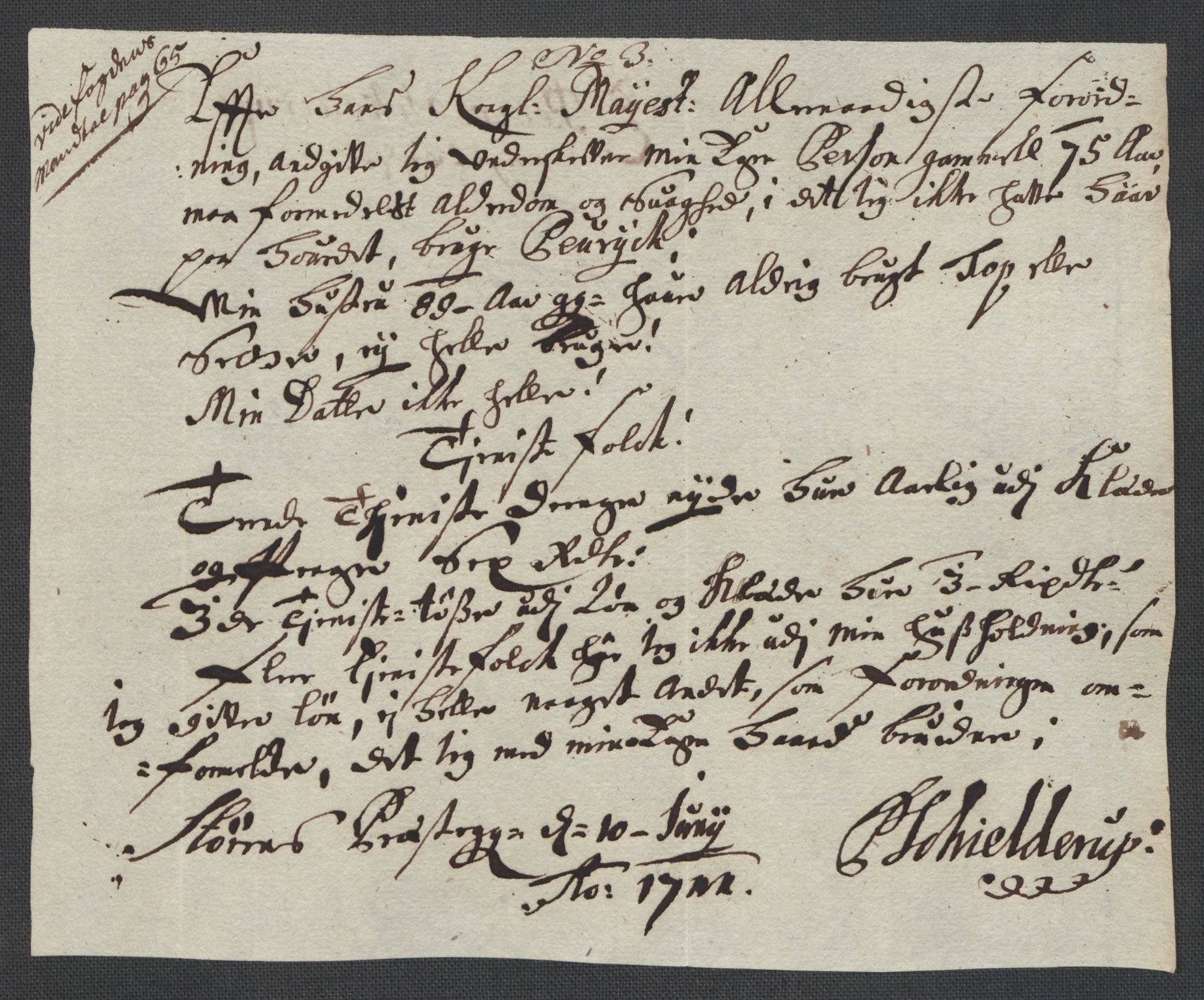 Rentekammeret inntil 1814, Reviderte regnskaper, Fogderegnskap, AV/RA-EA-4092/R60/L3962: Fogderegnskap Orkdal og Gauldal, 1711, p. 221