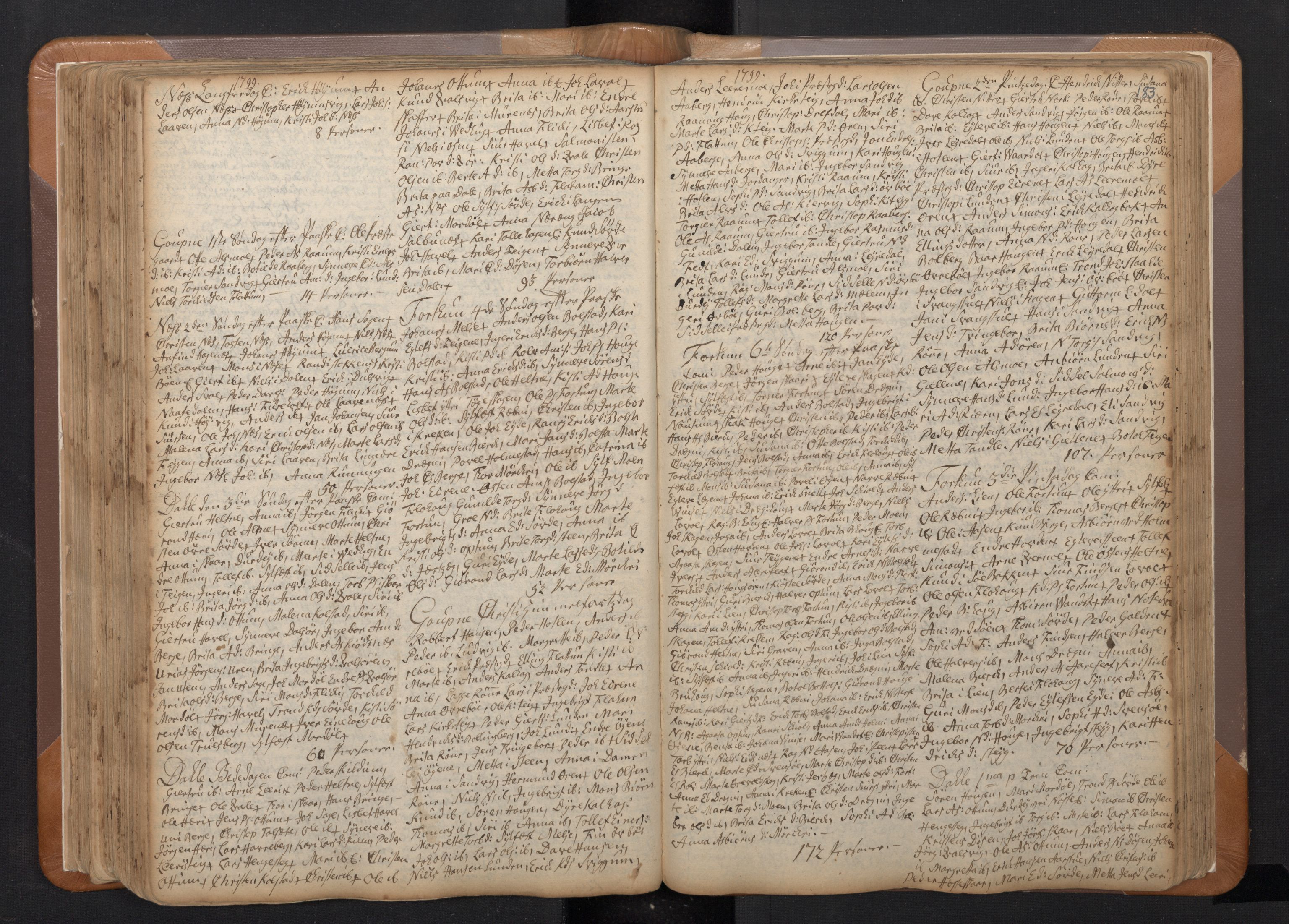 Luster sokneprestembete, SAB/A-81101/H/Haa/Haaa/L0002: Parish register (official) no. A 2, 1751-1796, p. 182b-183a