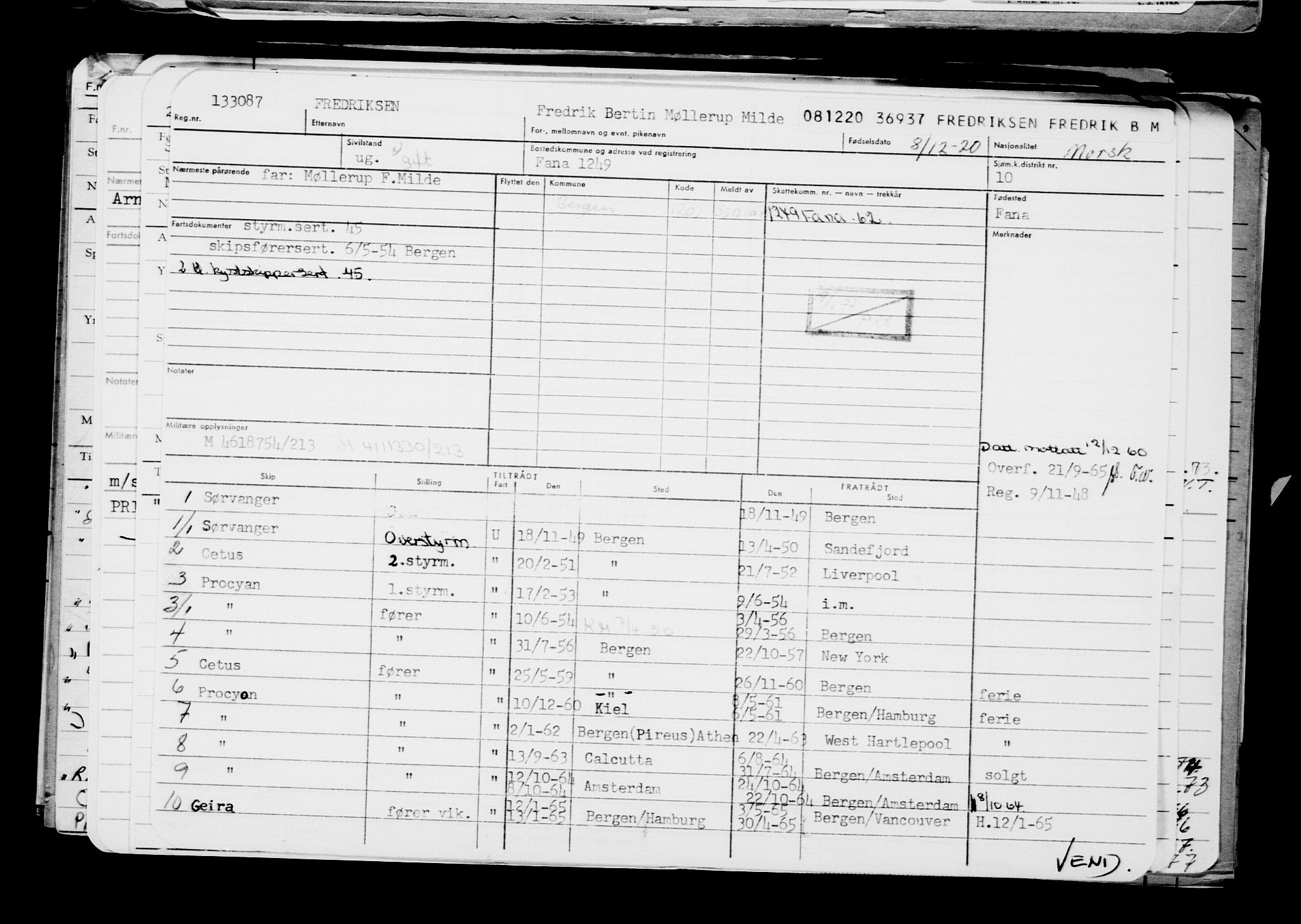 Direktoratet for sjømenn, AV/RA-S-3545/G/Gb/L0188: Hovedkort, 1920, p. 176