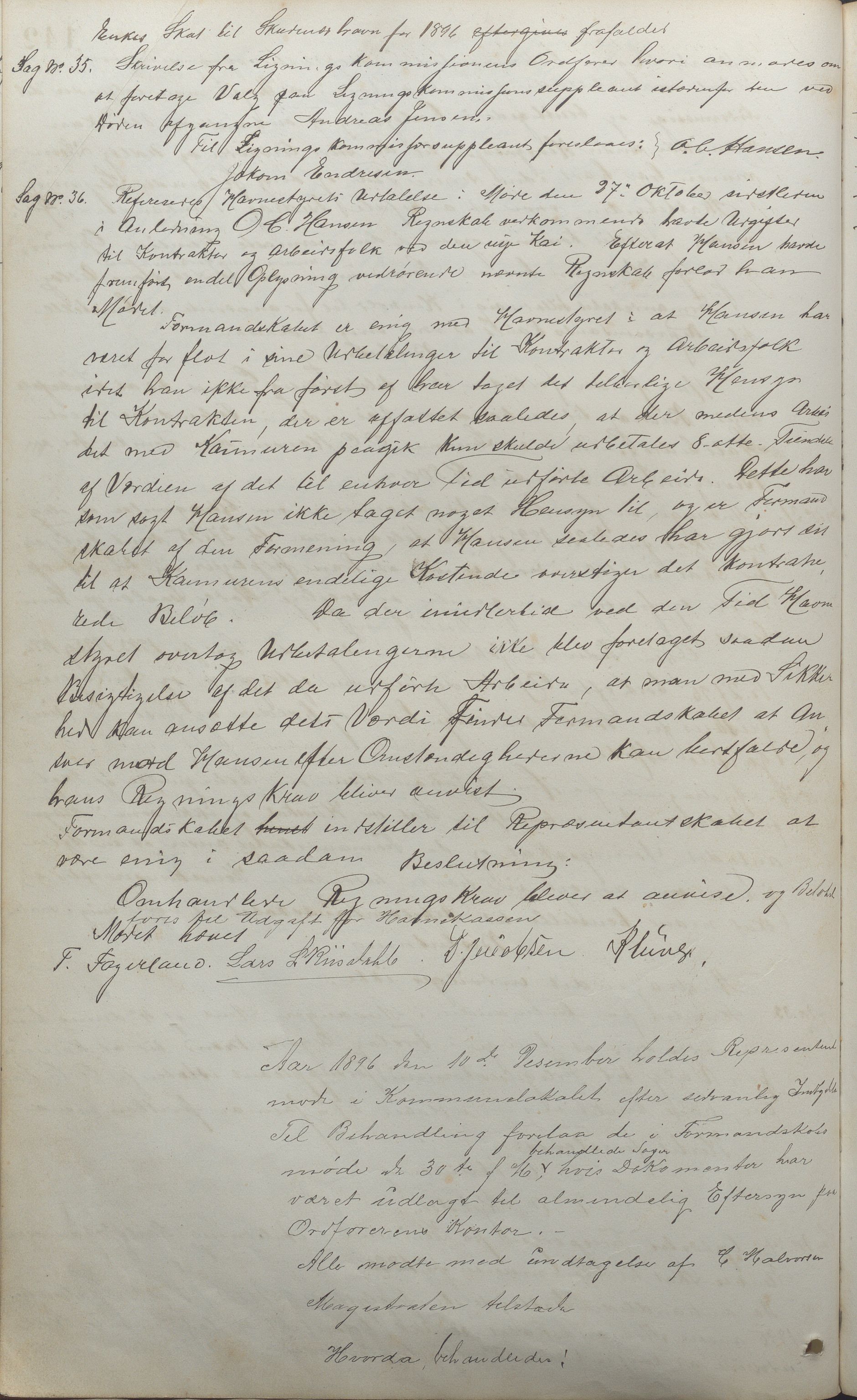 Skudeneshavn kommune - Formannskapet, IKAR/A-361/Aa/L0002: Møtebok, 1881-1903, p. 142b