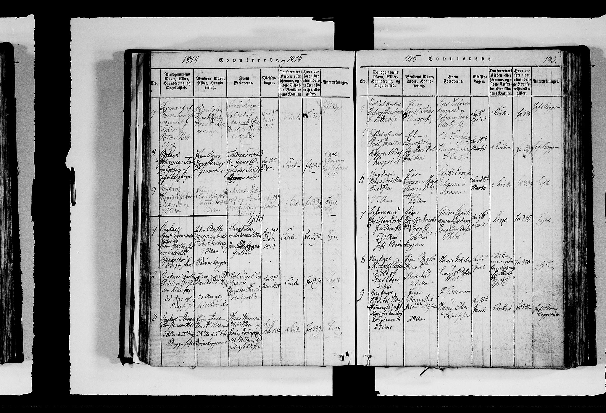 Hobøl prestekontor Kirkebøker, AV/SAO-A-2002/F/Fa/L0002: Parish register (official) no. I 2, 1814-1841, p. 193