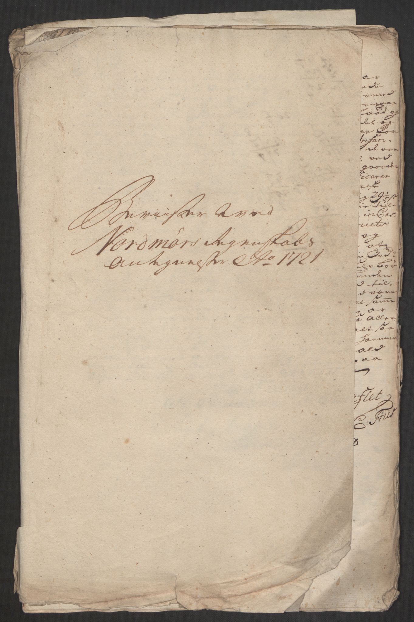 Rentekammeret inntil 1814, Reviderte regnskaper, Fogderegnskap, RA/EA-4092/R56/L3754: Fogderegnskap Nordmøre, 1721, p. 424