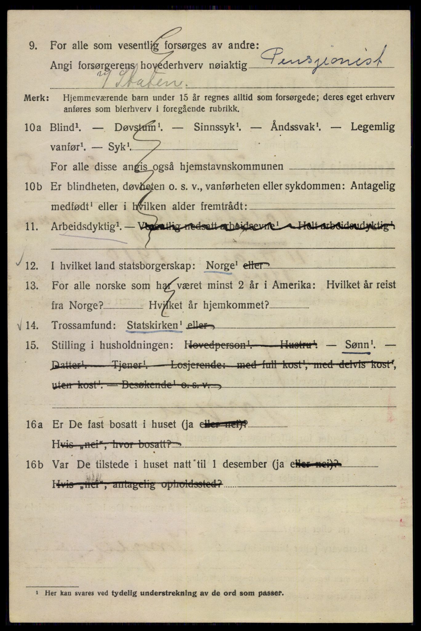 SAO, 1920 census for Kristiania, 1920, p. 307496