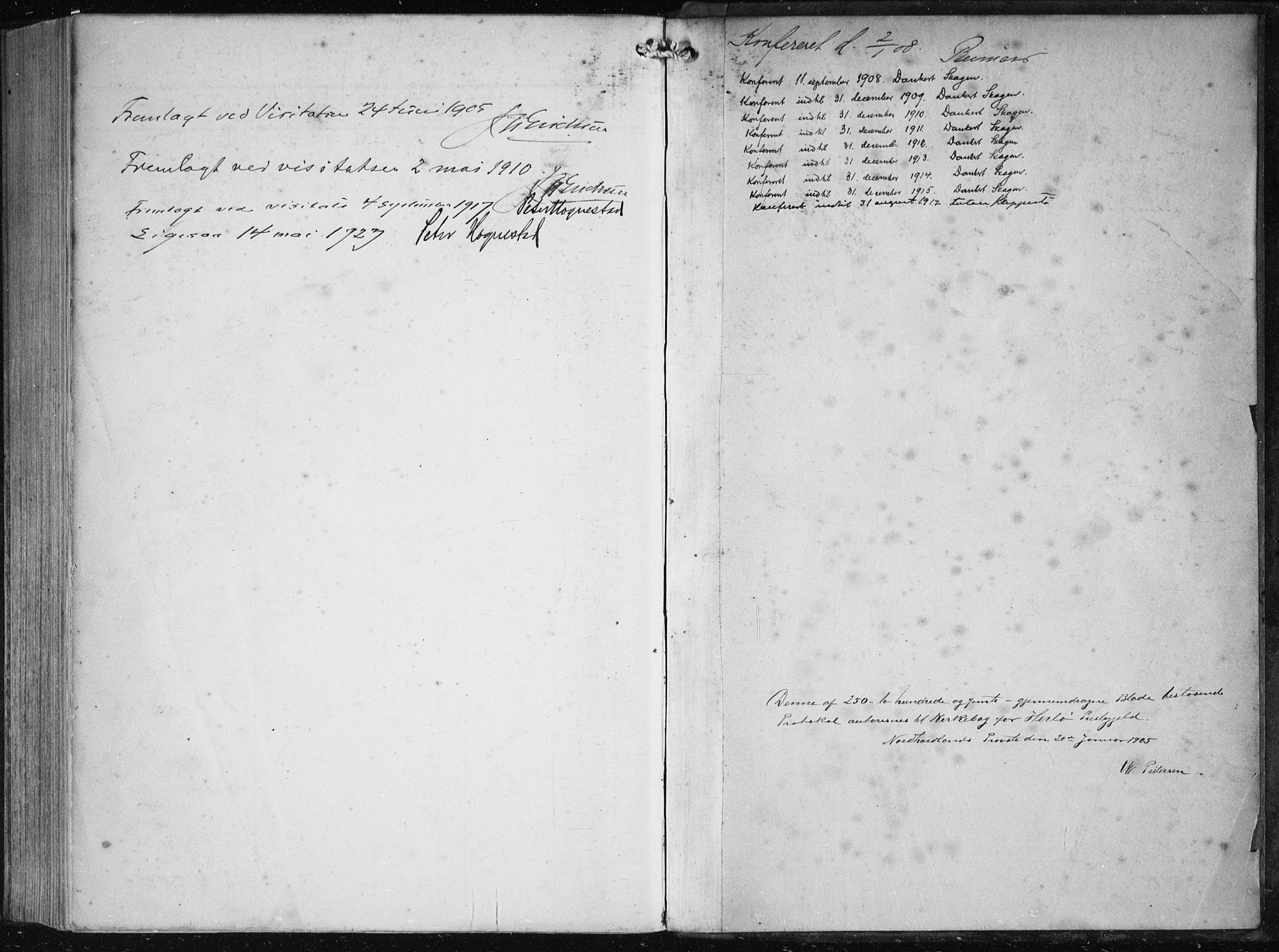 Herdla Sokneprestembete, SAB/A-75701/H/Haa: Parish register (official) no. A 5, 1905-1918