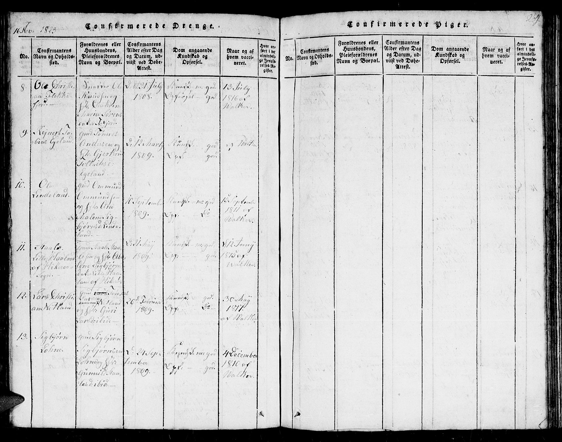 Flekkefjord sokneprestkontor, AV/SAK-1111-0012/F/Fb/Fbc/L0003: Parish register (copy) no. B 3, 1815-1826, p. 268