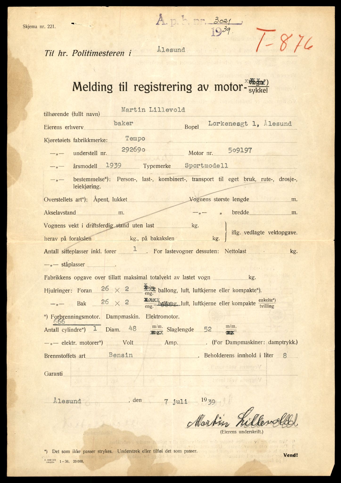 Møre og Romsdal vegkontor - Ålesund trafikkstasjon, AV/SAT-A-4099/F/Fe/L0028: Registreringskort for kjøretøy T 11290 - T 11429, 1927-1998, p. 2736