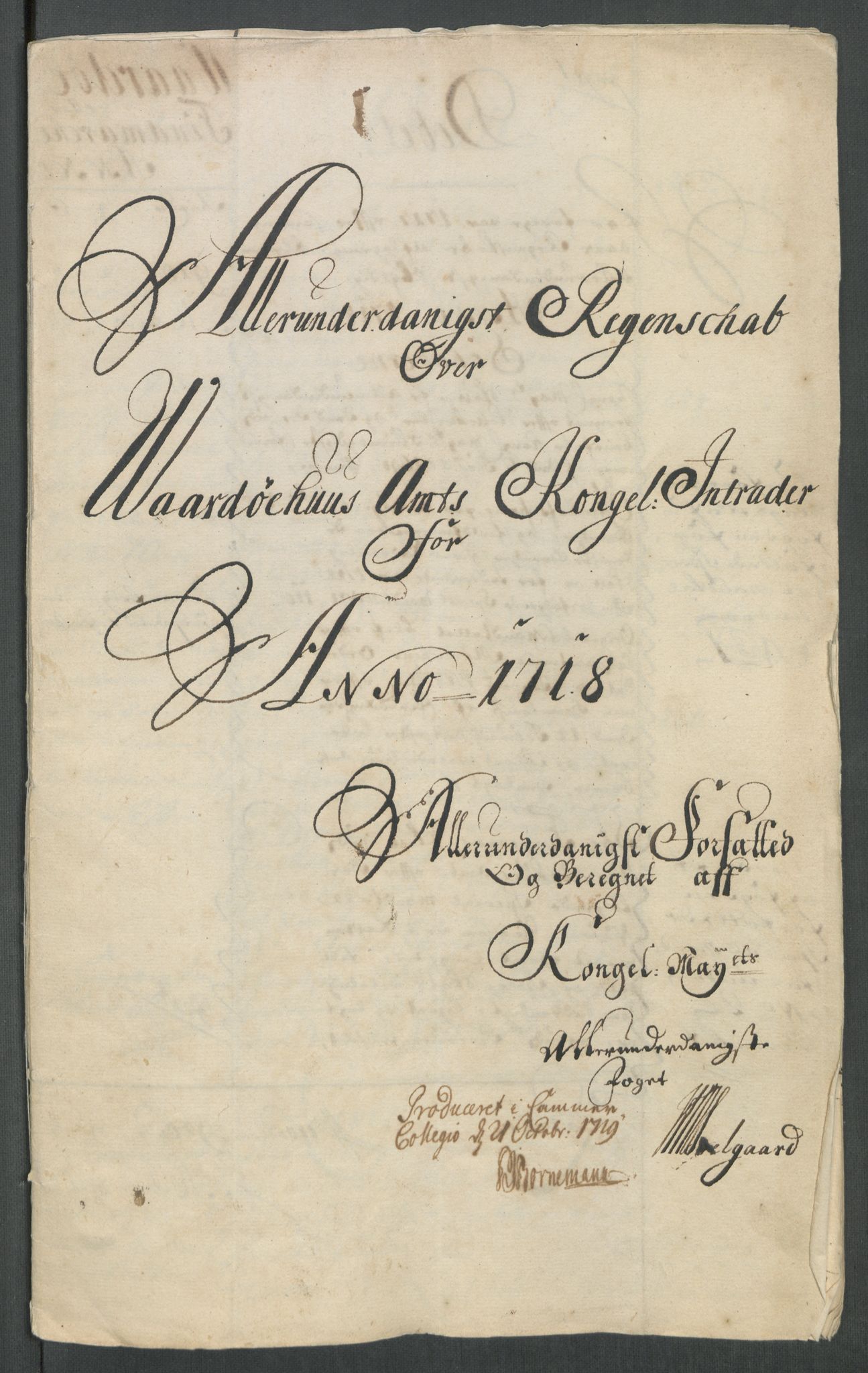 Rentekammeret inntil 1814, Reviderte regnskaper, Fogderegnskap, AV/RA-EA-4092/R69/L4857: Fogderegnskap Finnmark/Vardøhus, 1716-1718, p. 425