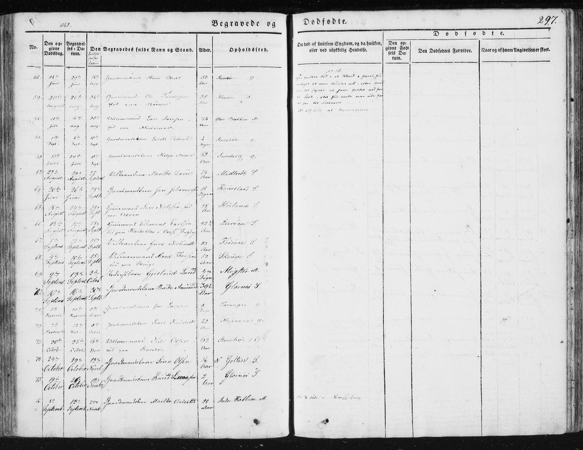 Sund sokneprestembete, AV/SAB-A-99930: Parish register (official) no. A 13, 1835-1849, p. 297