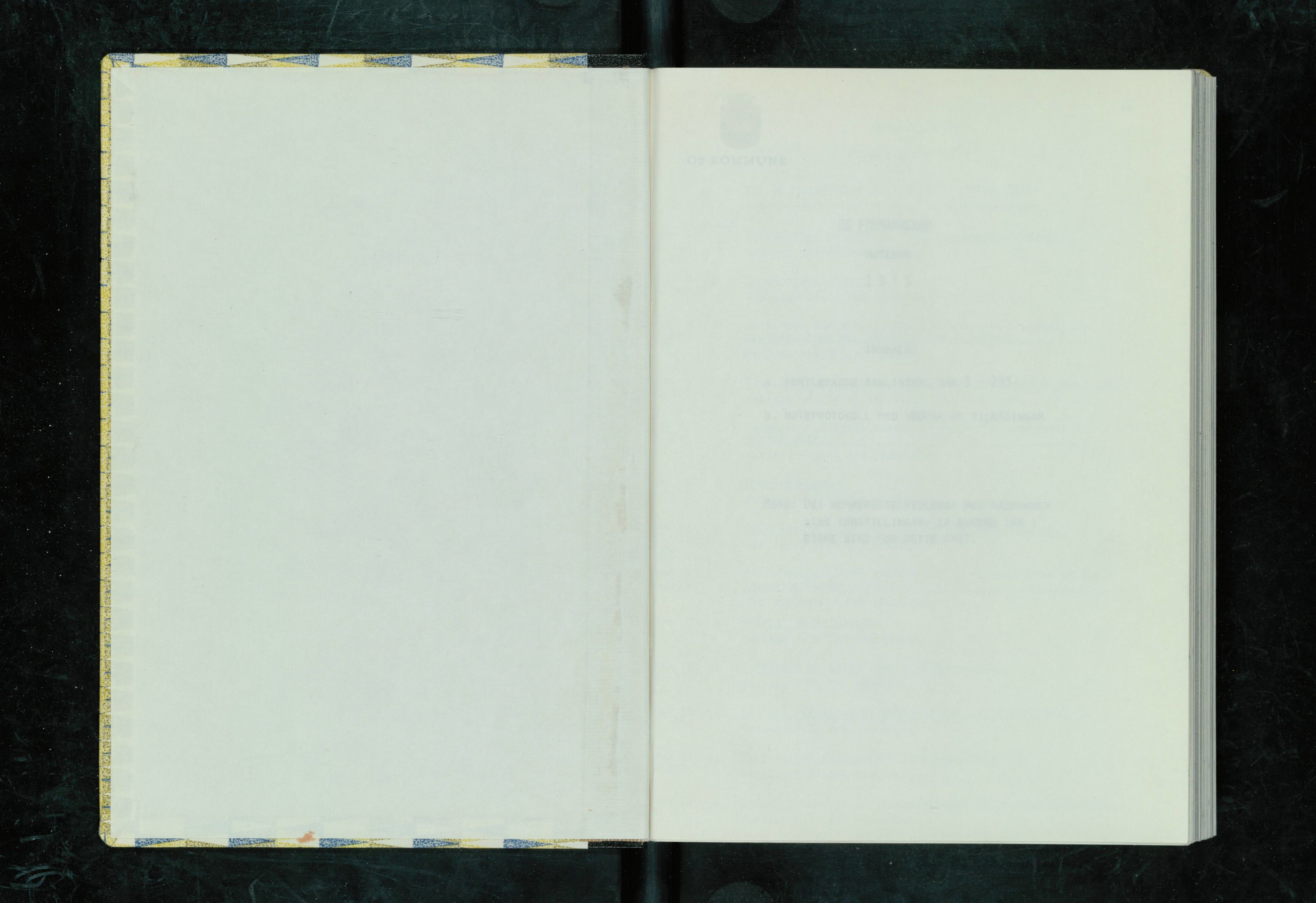 Os kommune. Formannskapet, IKAH/1243-021/A/Ab/L0020: Møtebøker for formannskapet, 1975-1976