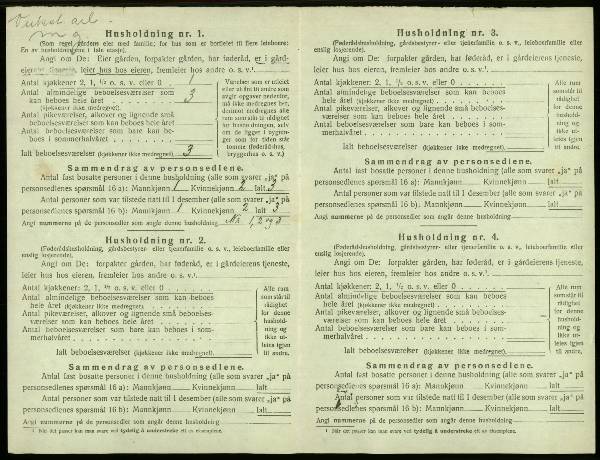 SAB, 1920 census for Laksevåg, 1920, p. 1728