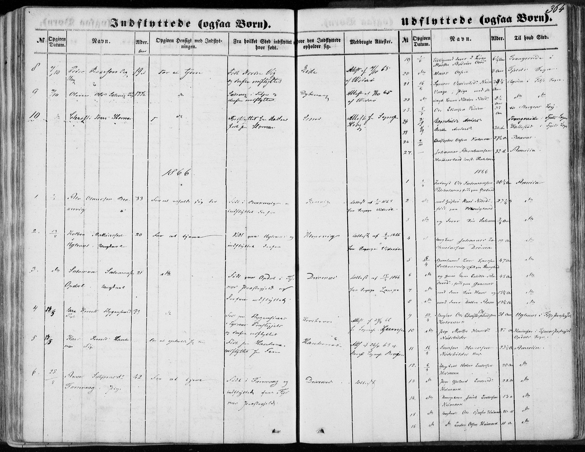 Sund sokneprestembete, SAB/A-99930: Parish register (official) no. A 14, 1850-1866, p. 364