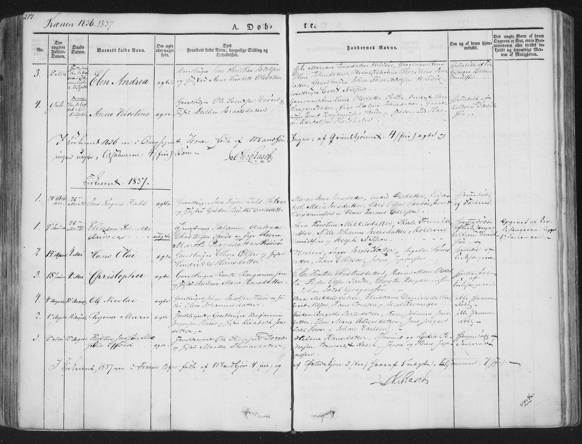 Ministerialprotokoller, klokkerbøker og fødselsregistre - Nordland, SAT/A-1459/839/L0565: Parish register (official) no. 839A02, 1825-1862, p. 217