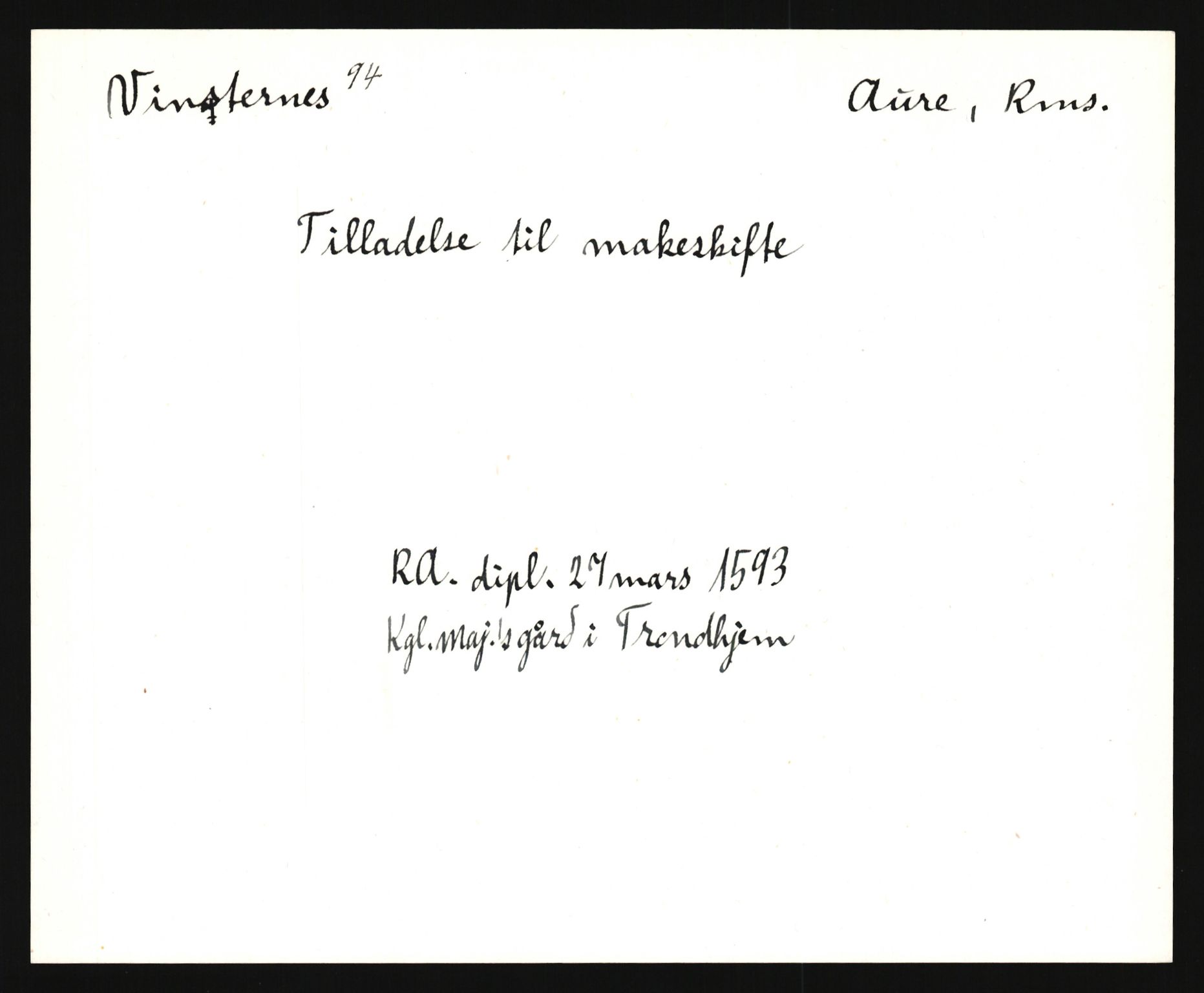 Riksarkivets diplomsamling, AV/RA-EA-5965/F35/F35e/L0031: Registreringssedler Møre og Romsdal, 1400-1700, p. 743