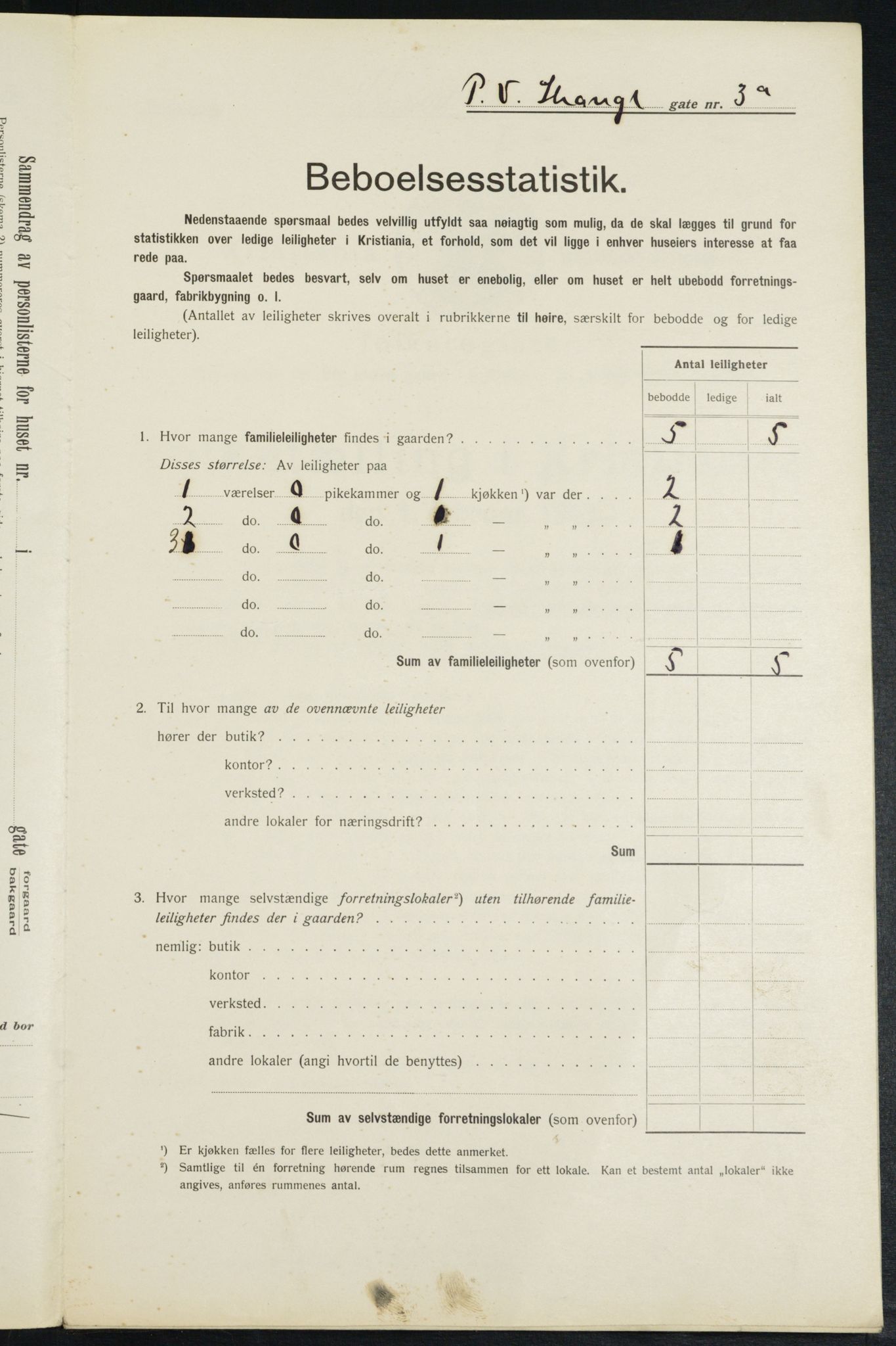 OBA, Municipal Census 1913 for Kristiania, 1913, p. 103782