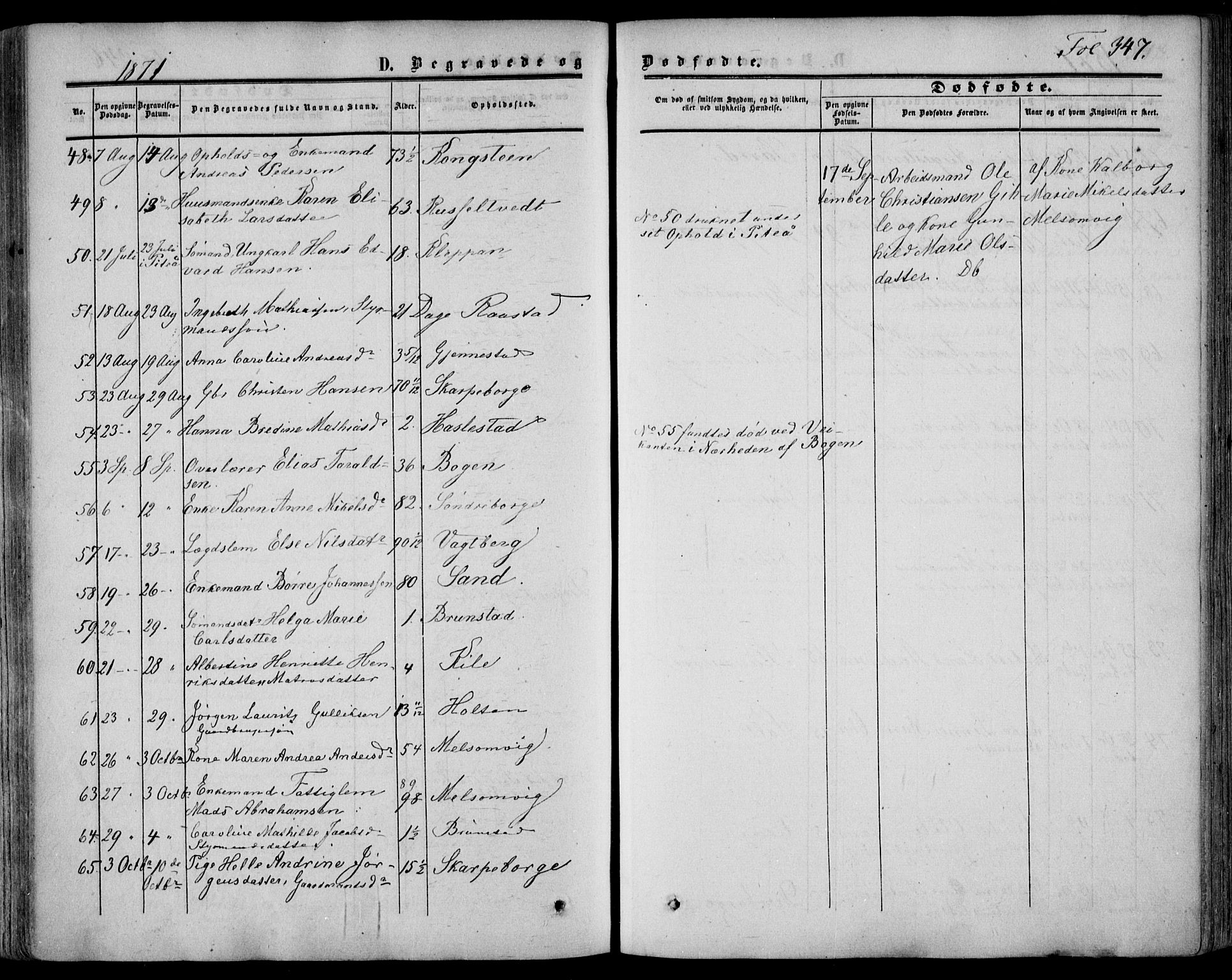 Stokke kirkebøker, AV/SAKO-A-320/F/Fa/L0008: Parish register (official) no. I 8, 1858-1871, p. 347