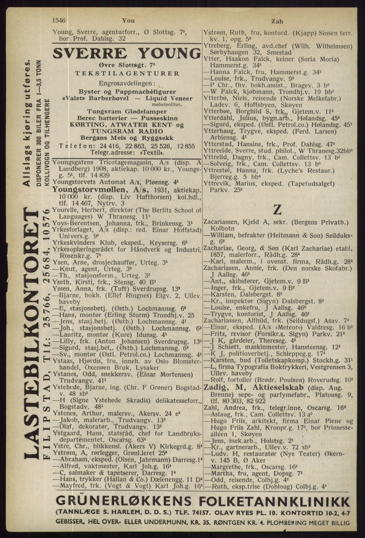 Kristiania/Oslo adressebok, PUBL/-, 1936, p. 1546