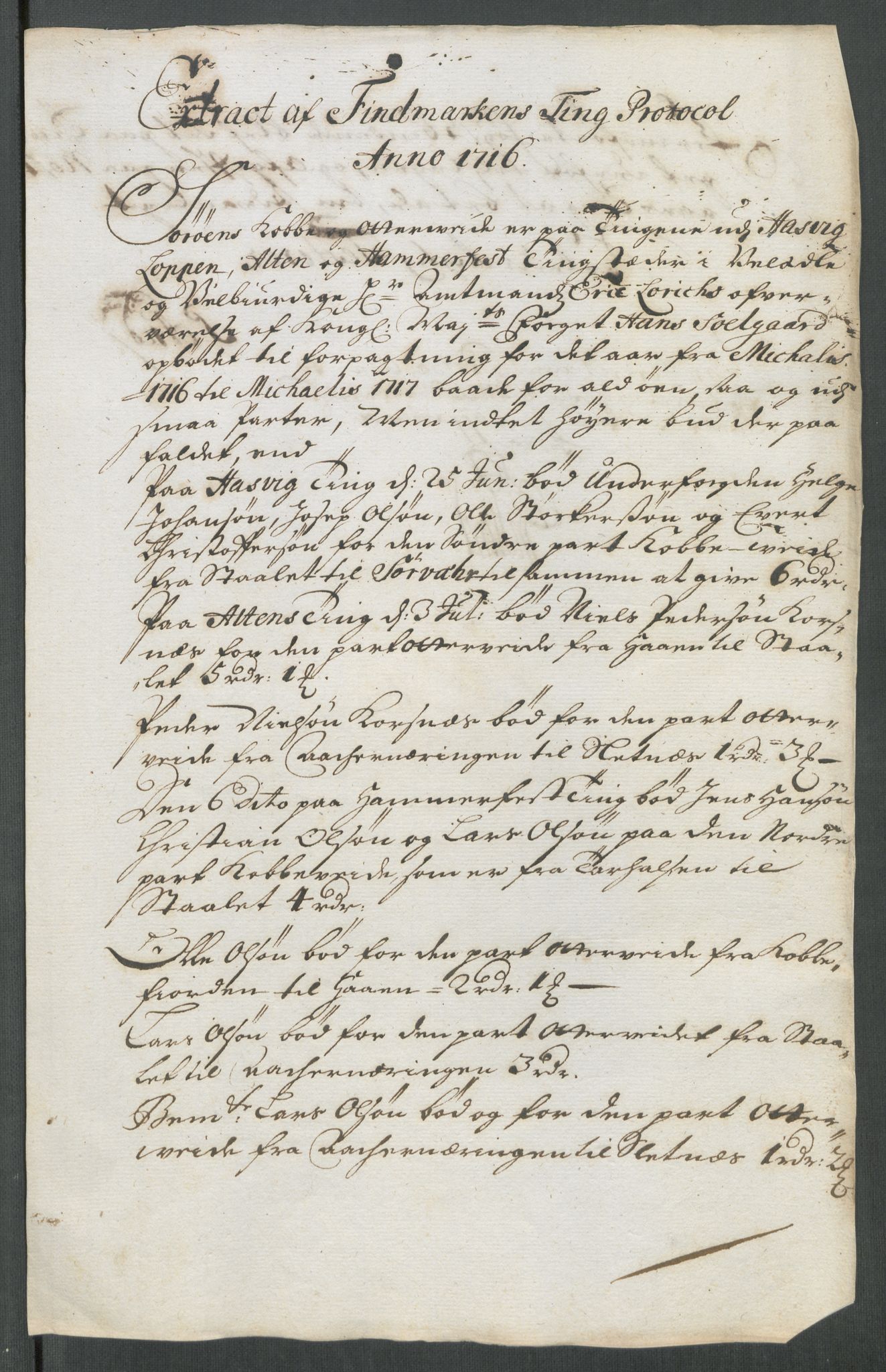 Rentekammeret inntil 1814, Reviderte regnskaper, Fogderegnskap, AV/RA-EA-4092/R69/L4857: Fogderegnskap Finnmark/Vardøhus, 1716-1718, p. 60