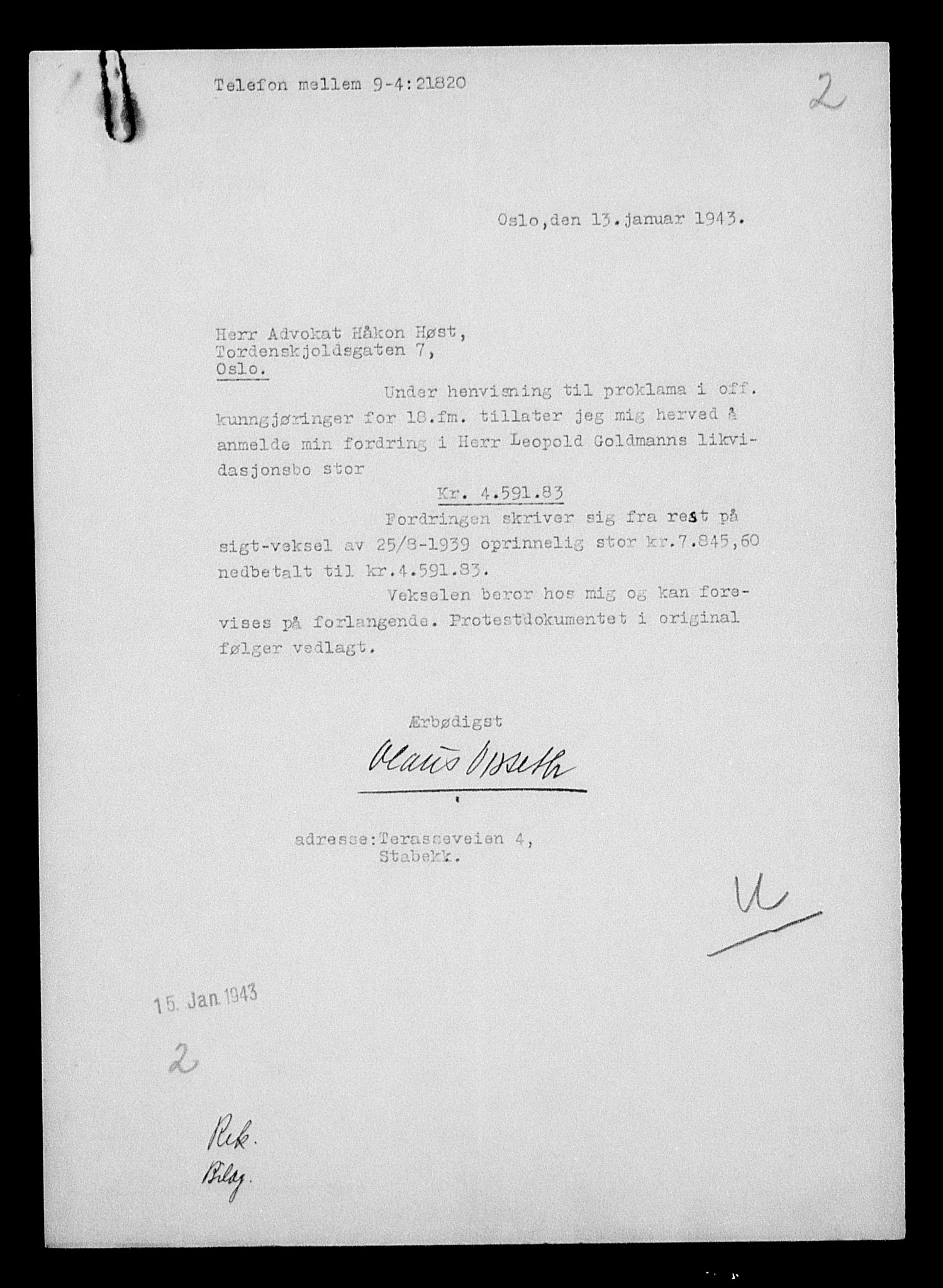 Justisdepartementet, Tilbakeføringskontoret for inndratte formuer, AV/RA-S-1564/H/Hc/Hcc/L0939: --, 1945-1947, p. 514