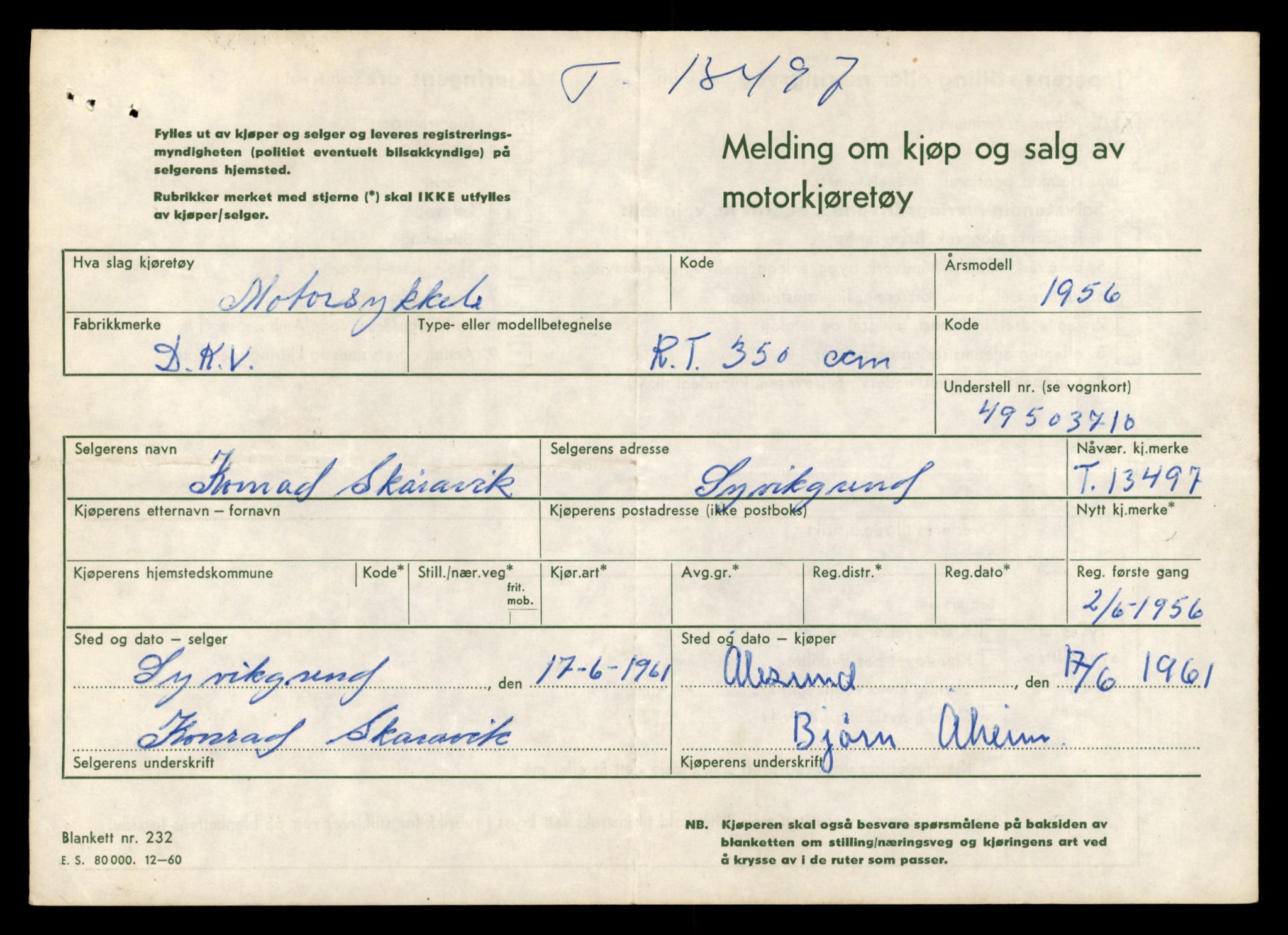 Møre og Romsdal vegkontor - Ålesund trafikkstasjon, AV/SAT-A-4099/F/Fe/L0039: Registreringskort for kjøretøy T 13361 - T 13530, 1927-1998, p. 2415