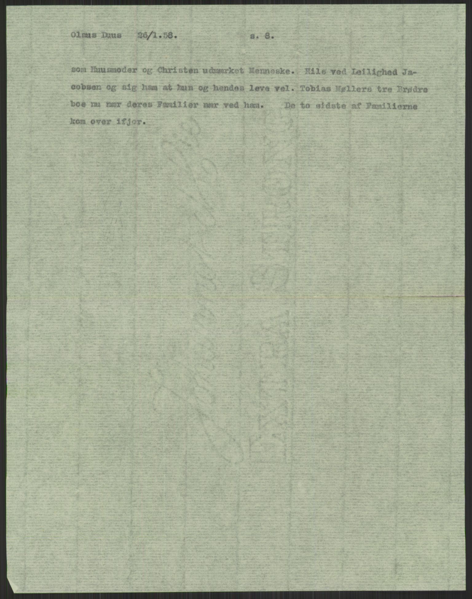 Samlinger til kildeutgivelse, Amerikabrevene, RA/EA-4057/F/L0022: Innlån fra Vestfold. Innlån fra Telemark: Bratås - Duus, 1838-1914, p. 239