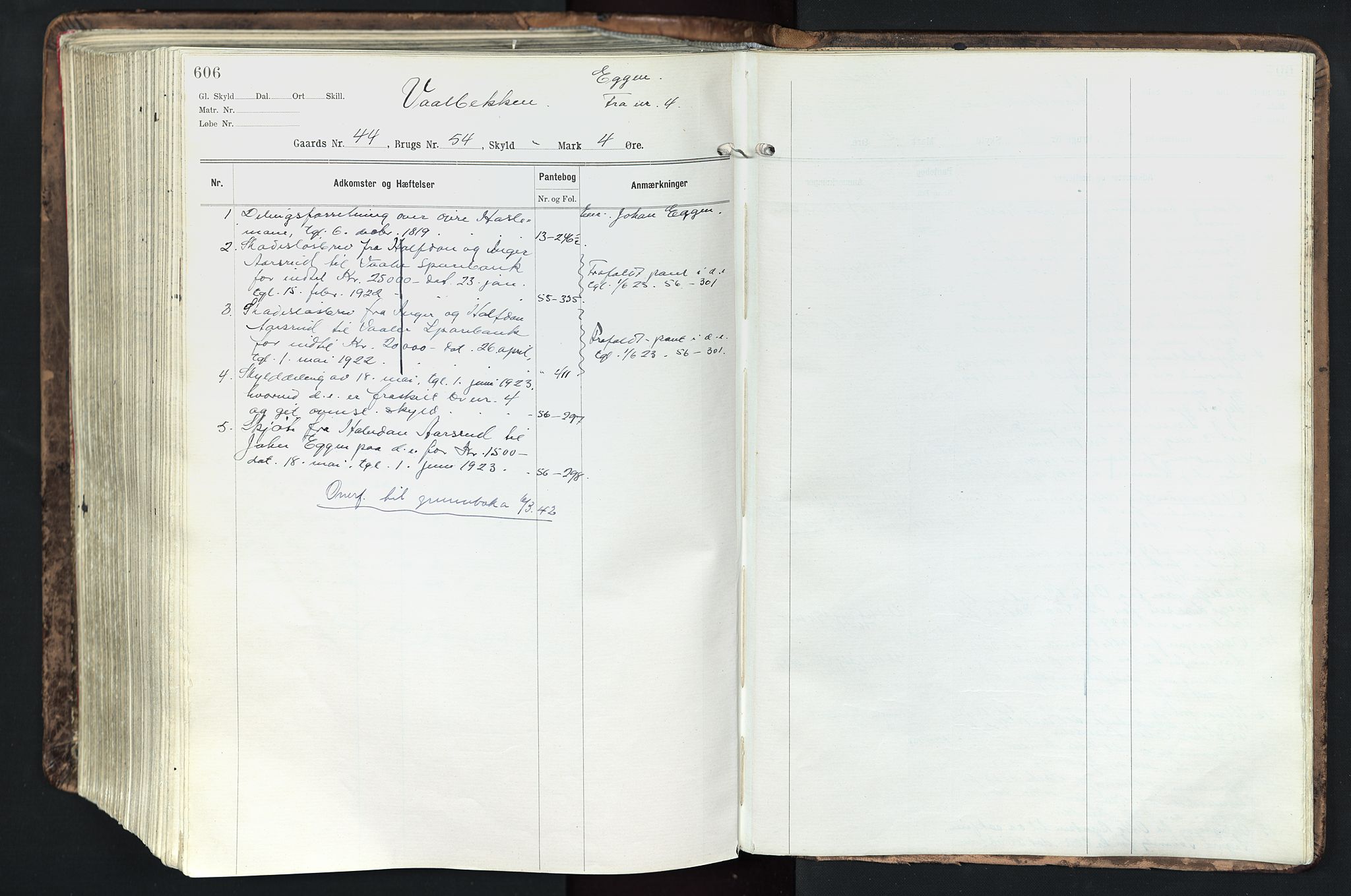 Solør tingrett, AV/SAH-TING-008/H/Ha/Hak/L0003: Mortgage register no. III, 1900-1935, p. 606