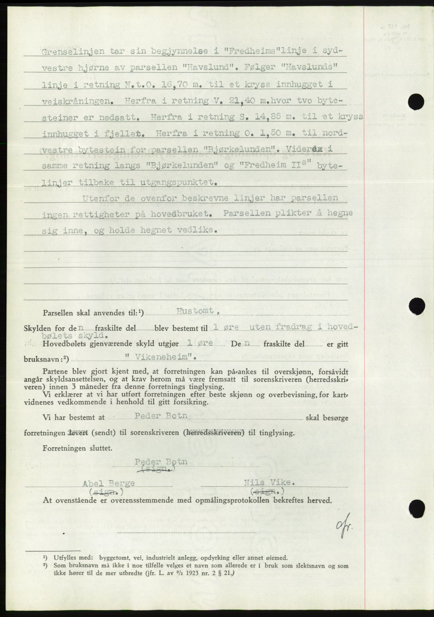 Søre Sunnmøre sorenskriveri, AV/SAT-A-4122/1/2/2C/L0070: Mortgage book no. 64, 1940-1941, Diary no: : 766/1940