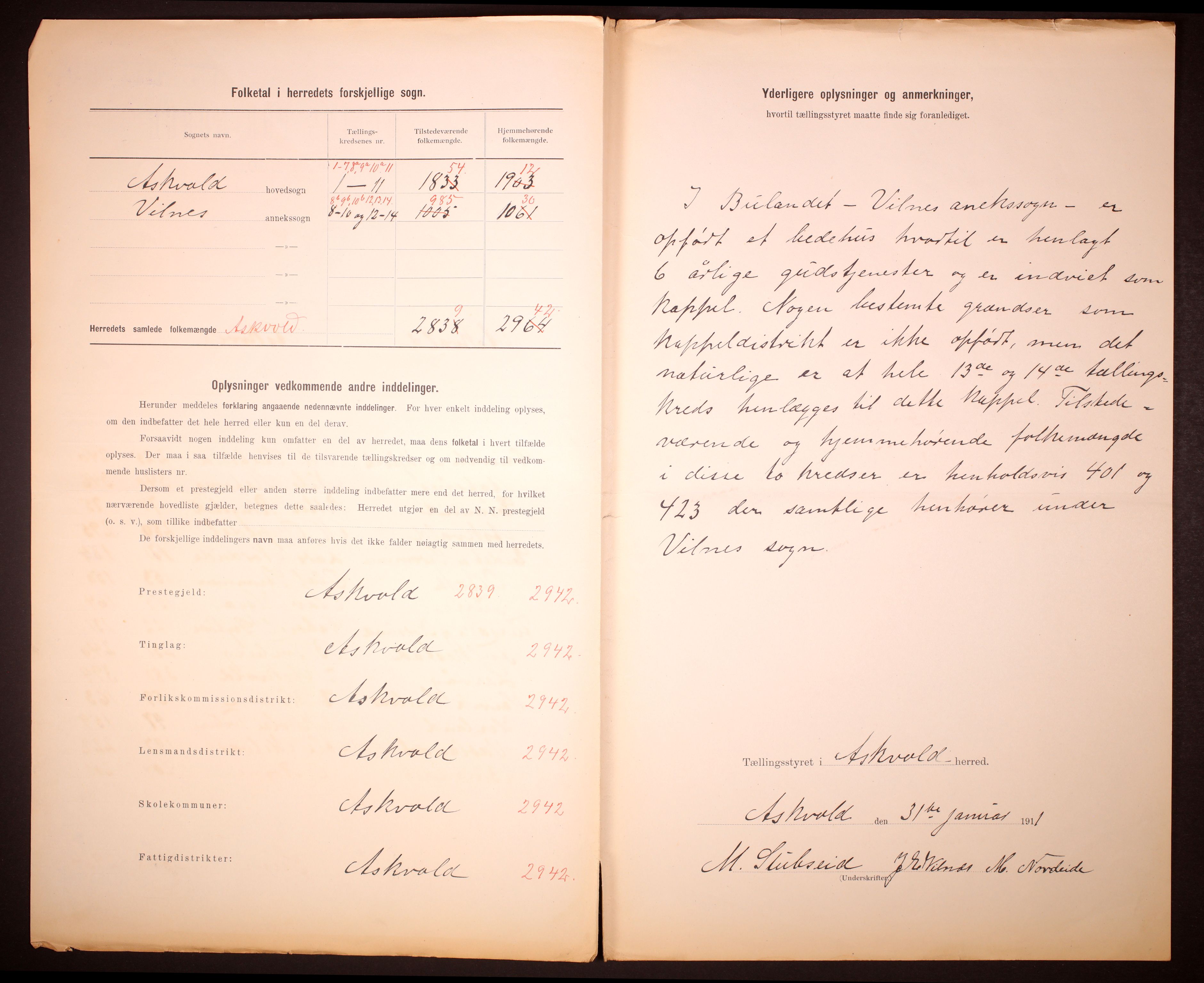 RA, 1910 census for Askvoll, 1910, p. 3