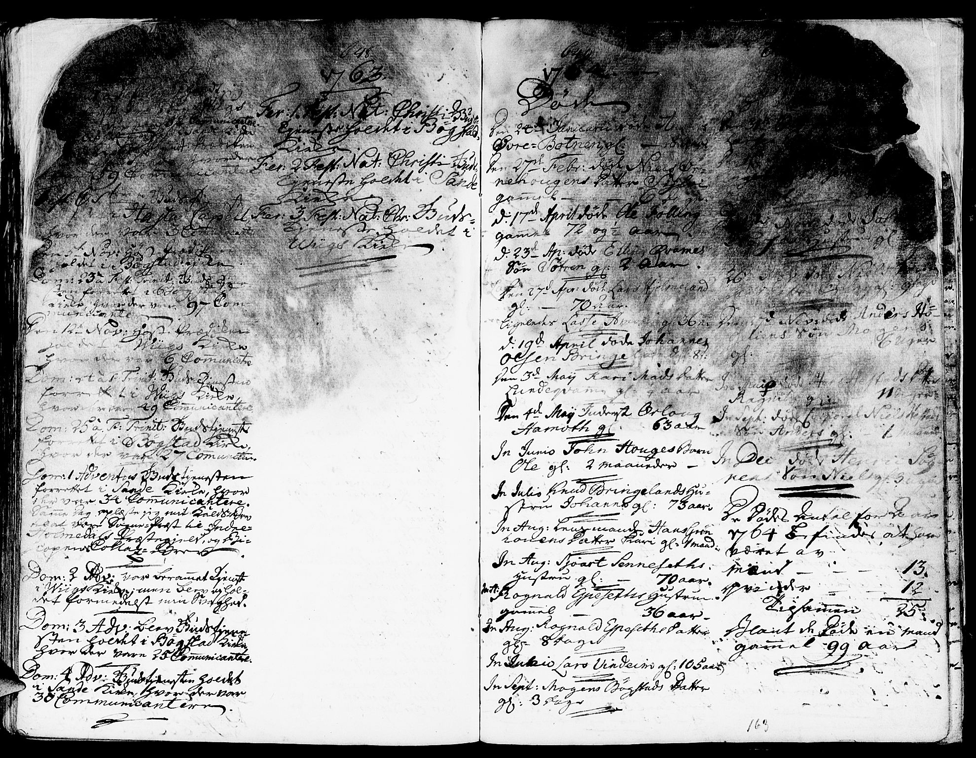 Gaular sokneprestembete, SAB/A-80001/H/Haa: Parish register (official) no. A 1, 1755-1785, p. 163