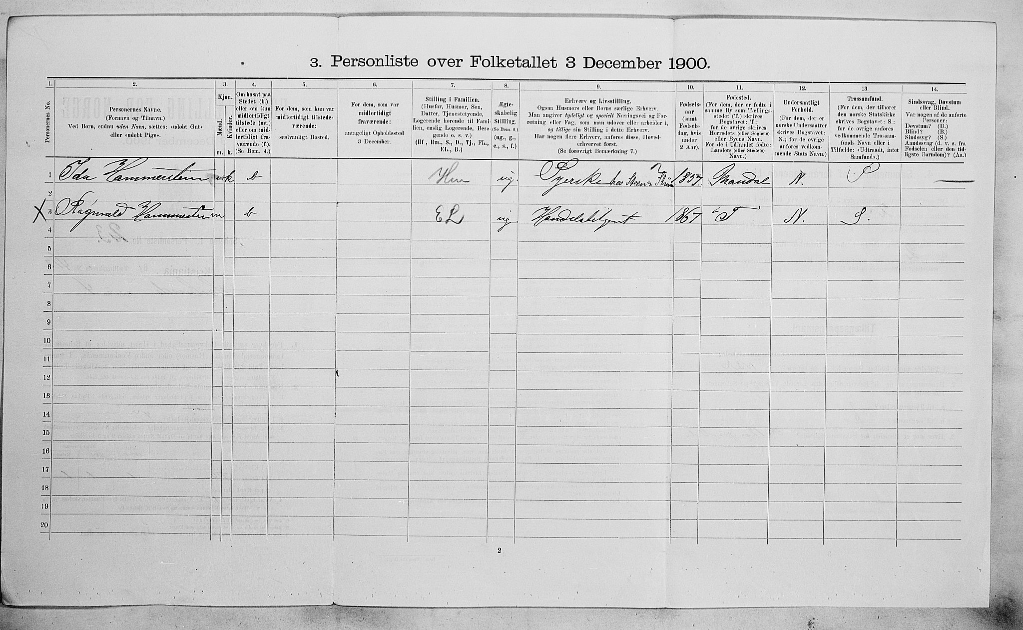 SAO, 1900 census for Kristiania, 1900, p. 33224