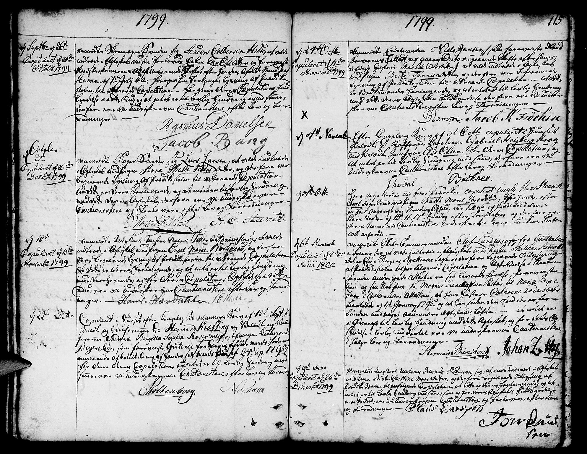 Nykirken Sokneprestembete, AV/SAB-A-77101/H/Haa/L0008: Parish register (official) no. A 8, 1776-1814, p. 115