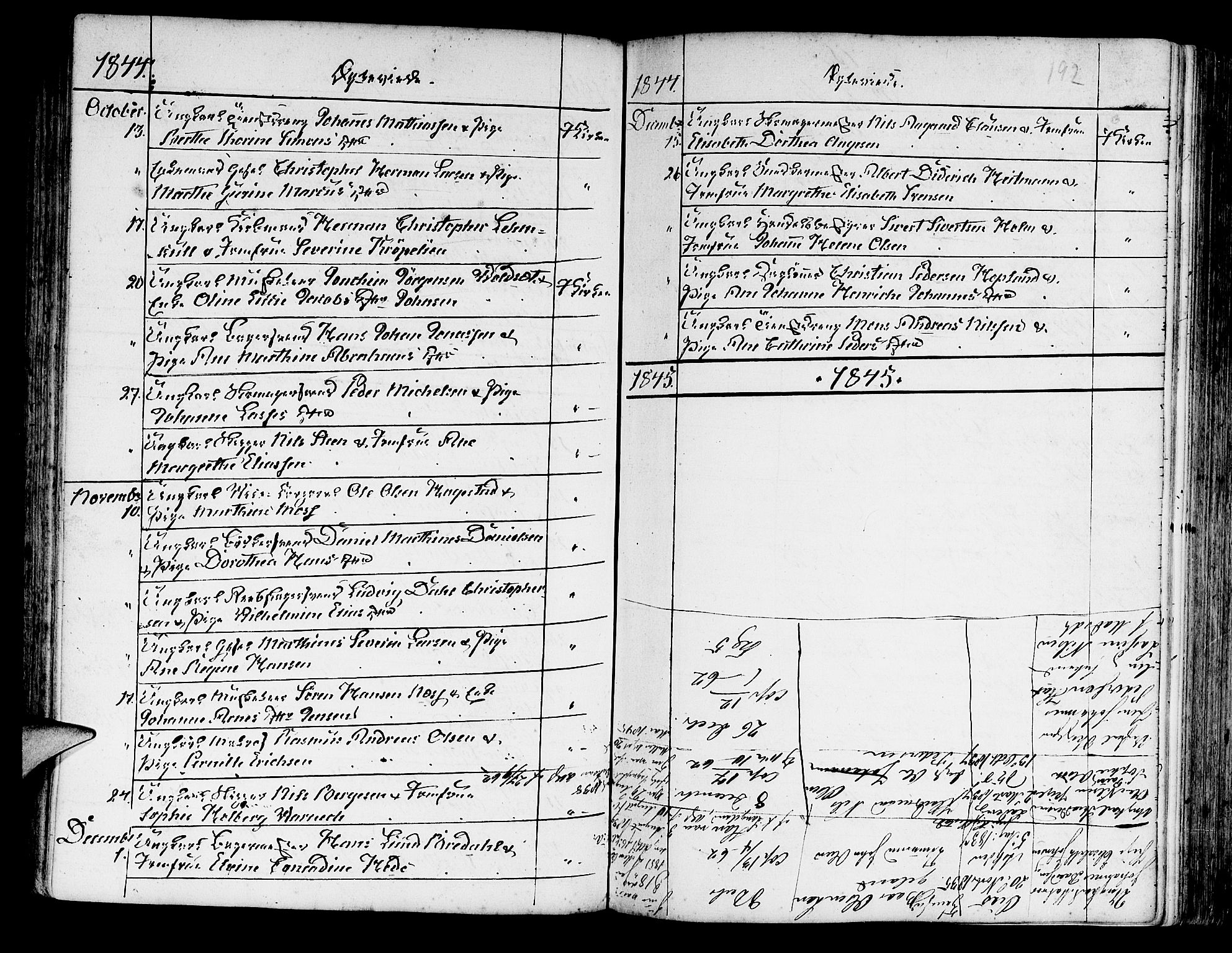 Korskirken sokneprestembete, AV/SAB-A-76101/H/Haa/L0009: Parish register (official) no. A 9, 1743-1861, p. 192