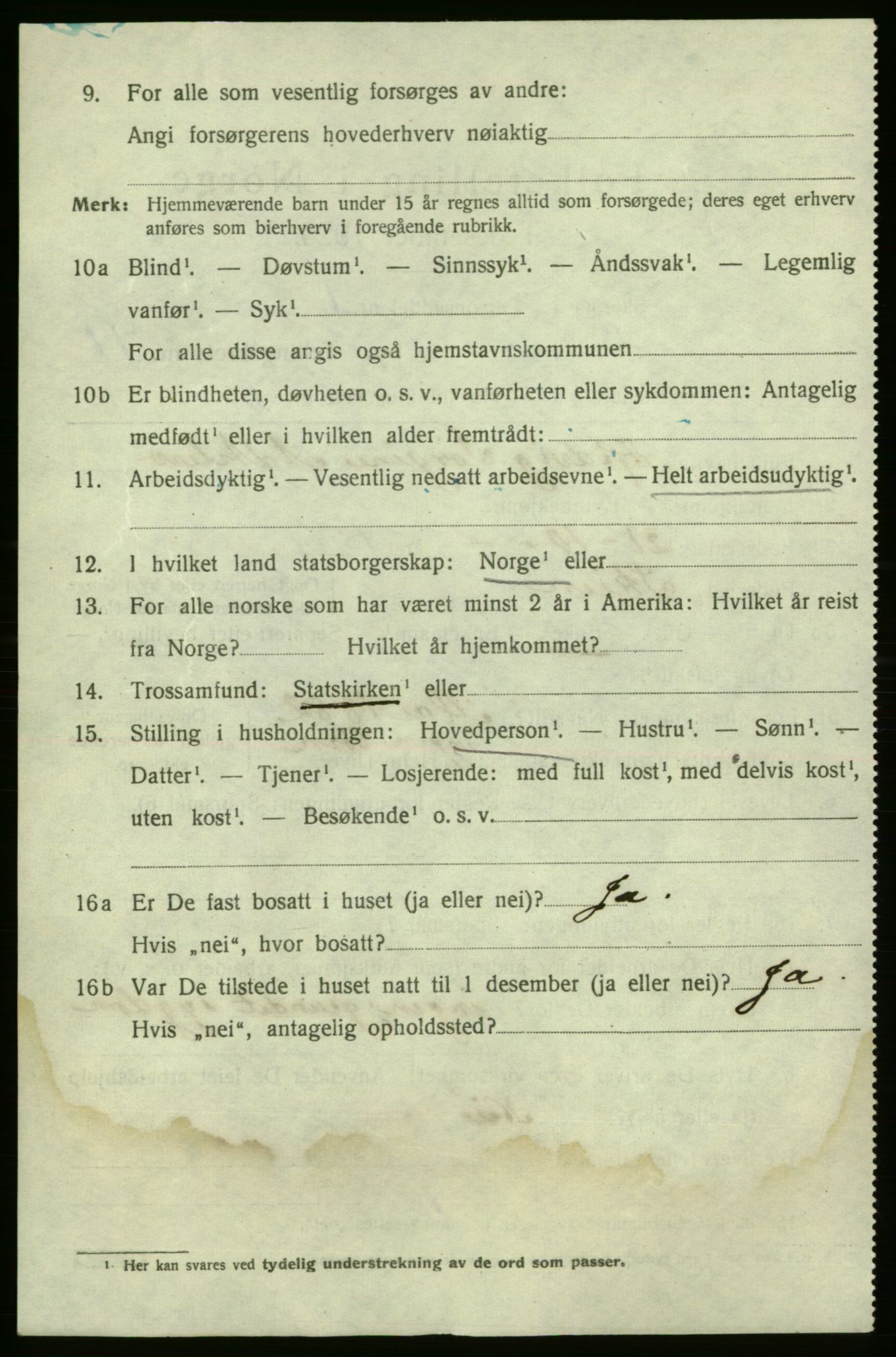 SAO, 1920 census for Fredrikshald, 1920, p. 19730