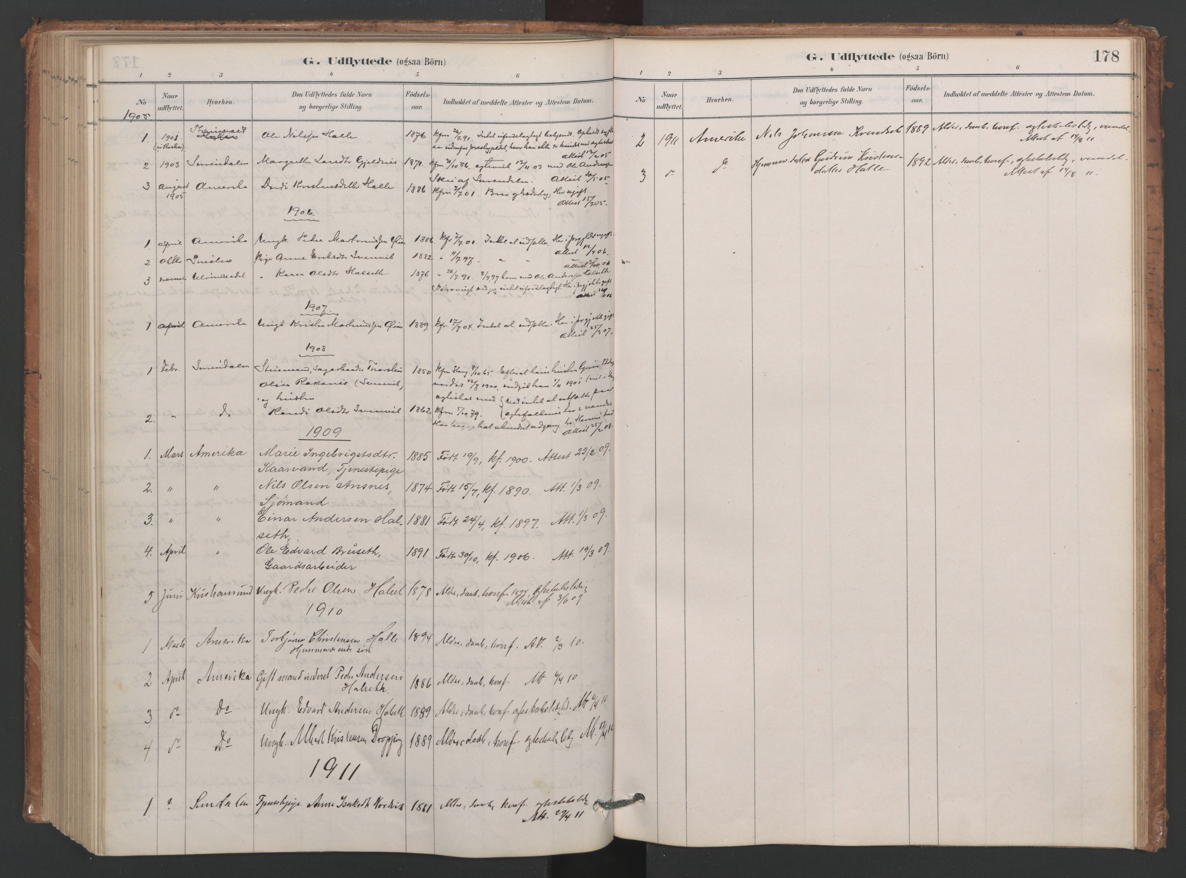 Ministerialprotokoller, klokkerbøker og fødselsregistre - Møre og Romsdal, SAT/A-1454/593/L1034: Parish register (official) no. 593A01, 1879-1911, p. 178