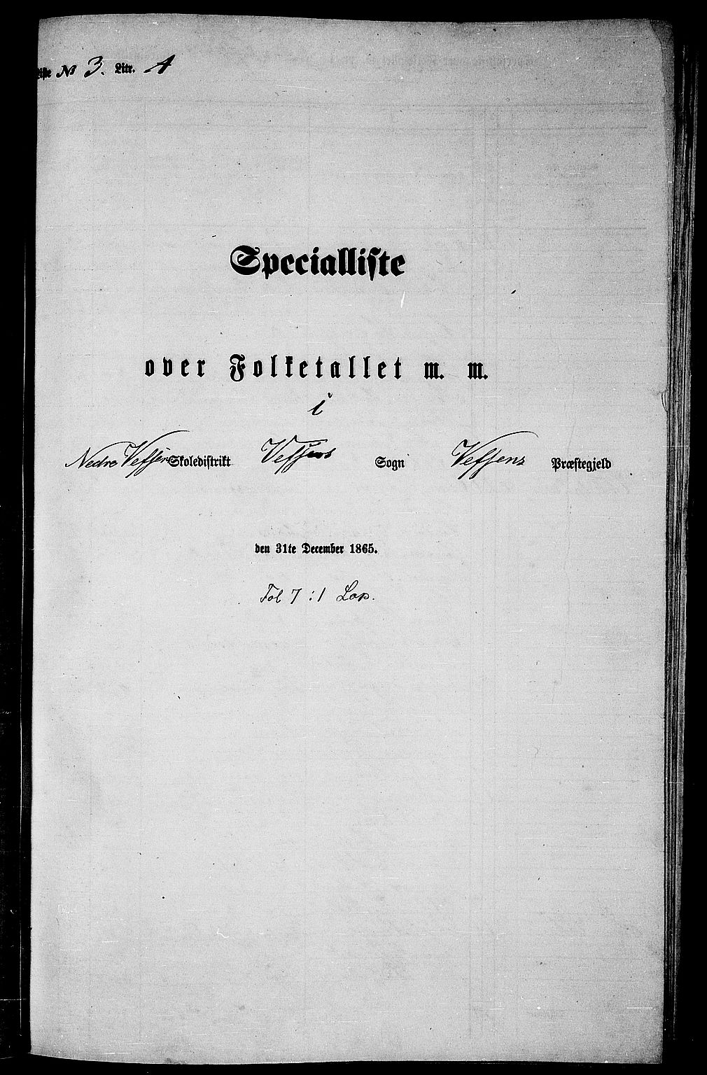 RA, 1865 census for Vefsn, 1865, p. 62