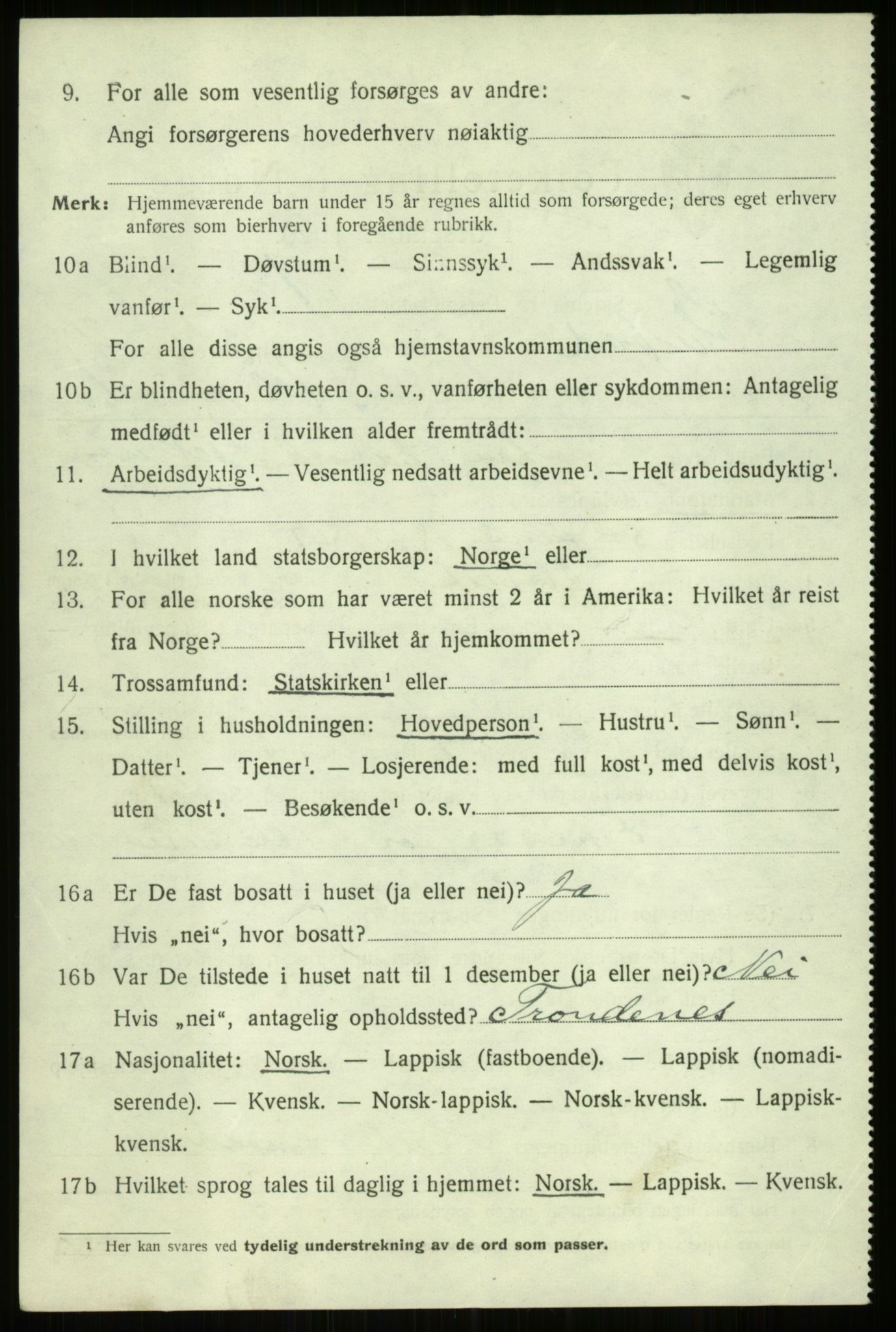 SATØ, 1920 census for Ibestad, 1920, p. 11799