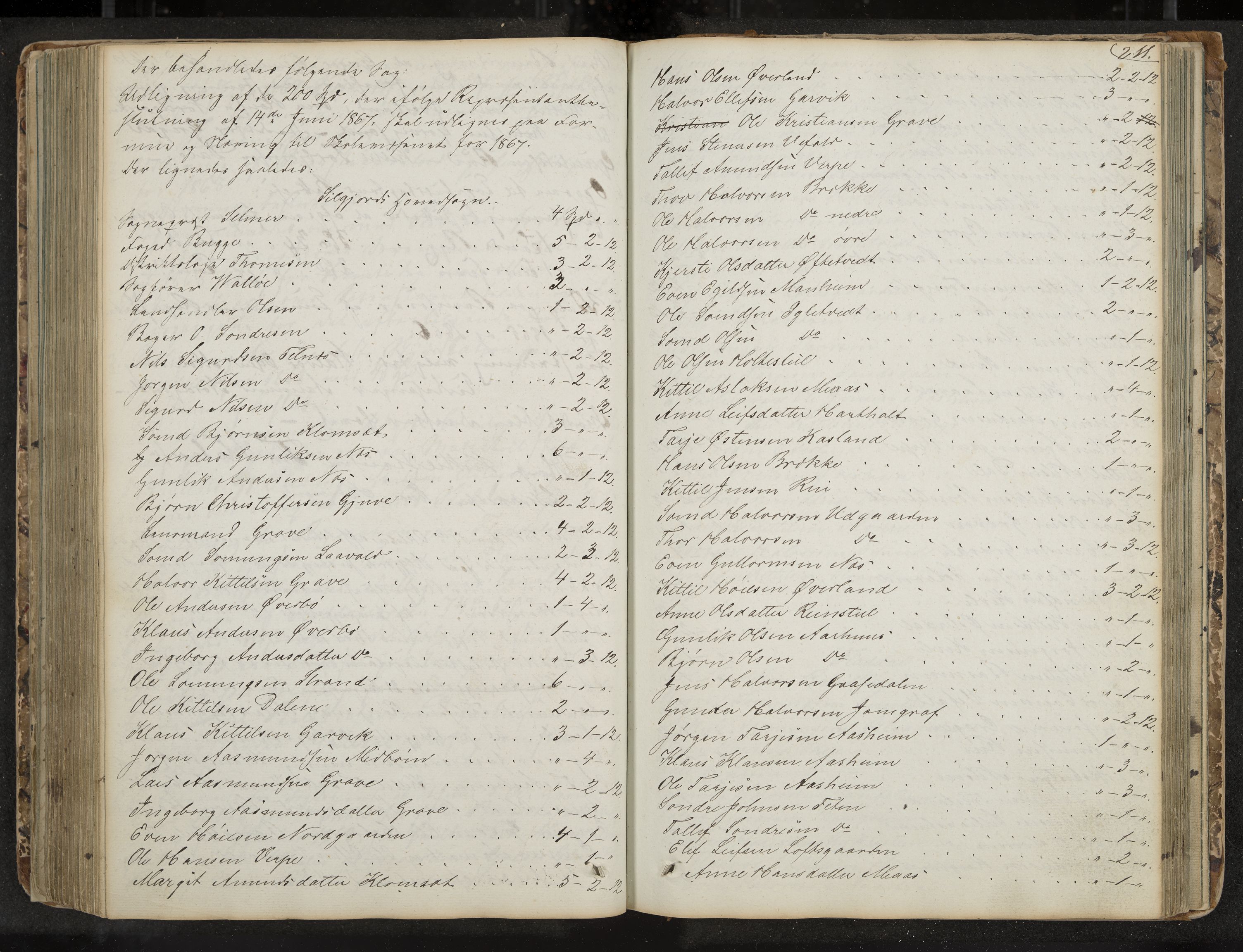 Seljord formannskap og sentraladministrasjon, IKAK/0828021/A/Aa/L0001: Møtebok med register, 1838-1879, p. 211