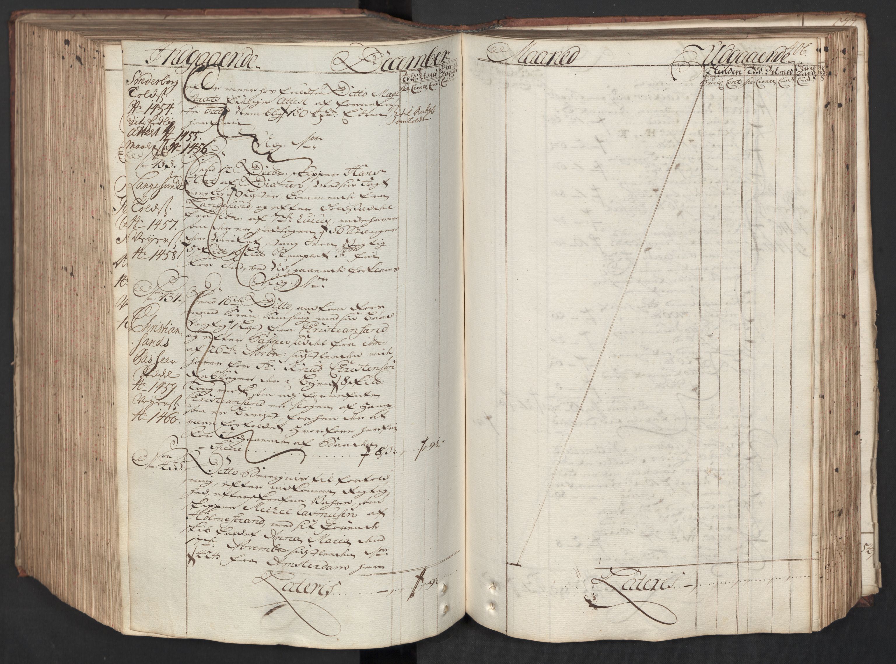 Generaltollkammeret, tollregnskaper, AV/RA-EA-5490/R08/L0012/0001: Tollregnskaper Drammen / Hovedtollbok, 1733, p. 405b-406a