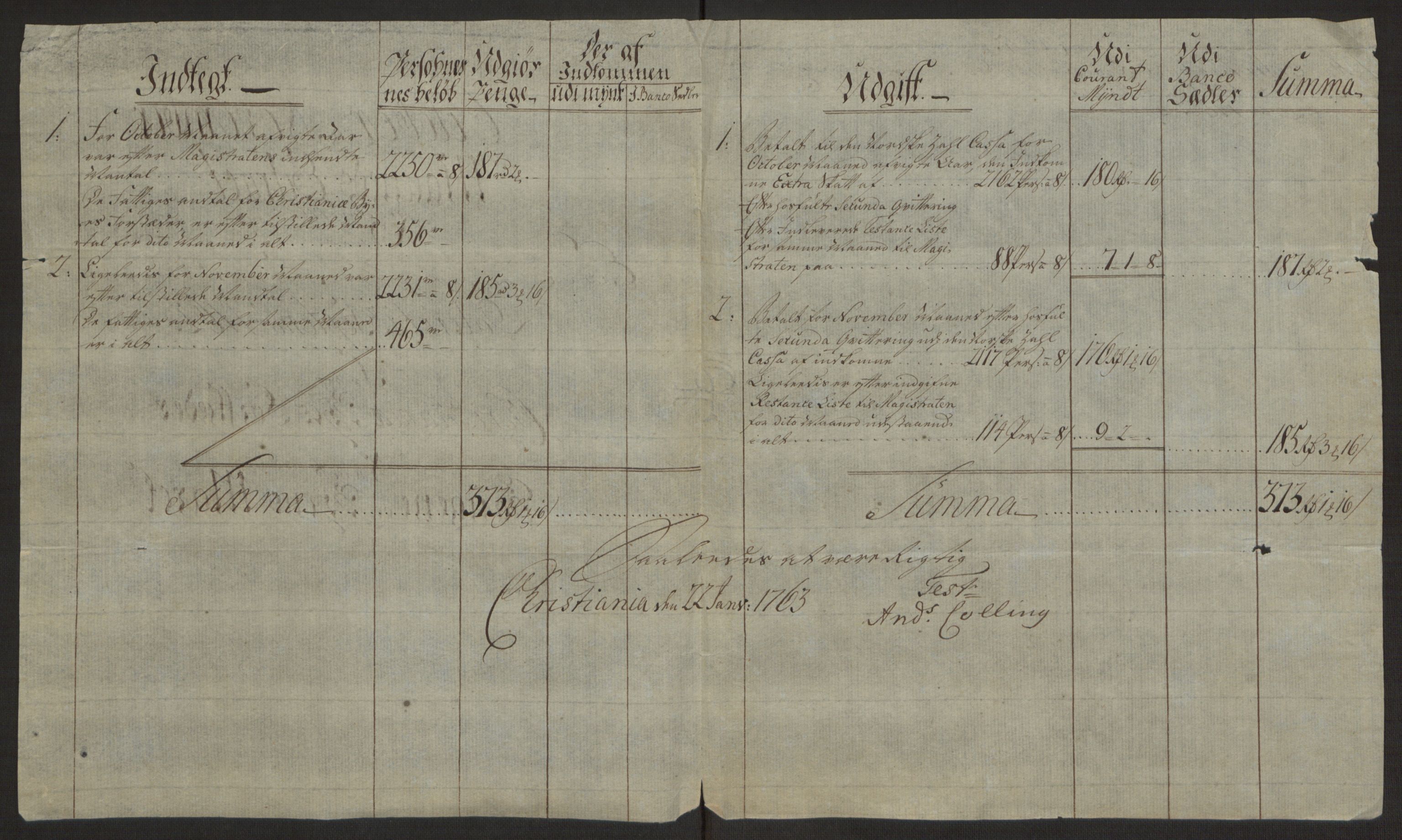 Rentekammeret inntil 1814, Reviderte regnskaper, Byregnskaper, AV/RA-EA-4066/R/Re/L0071/0001: [E13] Kontribusjonsregnskap / Ekstraskatt, 1762, p. 199