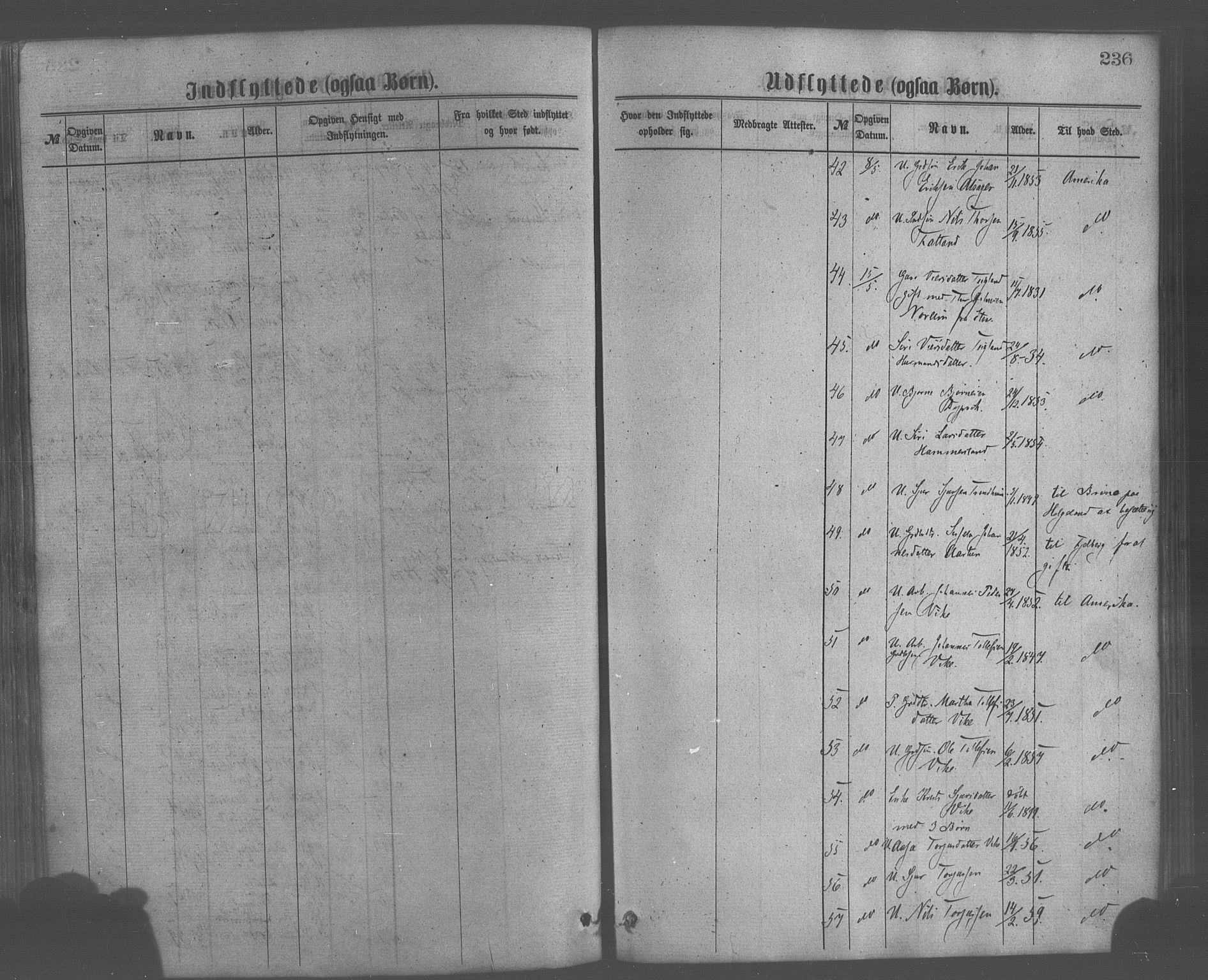 Skånevik sokneprestembete, AV/SAB-A-77801/H/Haa: Parish register (official) no. A 6, 1869-1878, p. 236