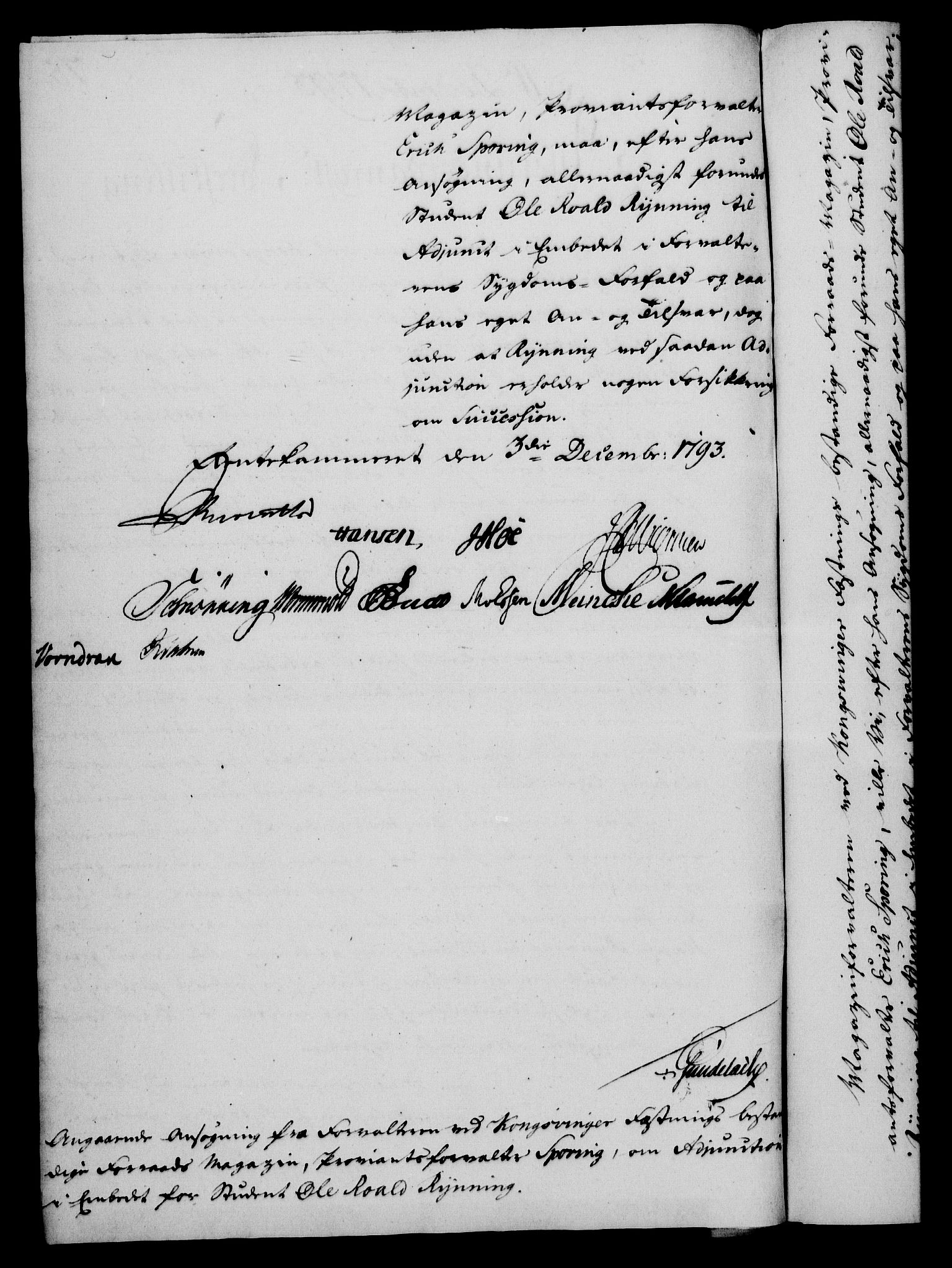 Rentekammeret, Kammerkanselliet, AV/RA-EA-3111/G/Gf/Gfa/L0075: Norsk relasjons- og resolusjonsprotokoll (merket RK 52.75), 1793, p. 357