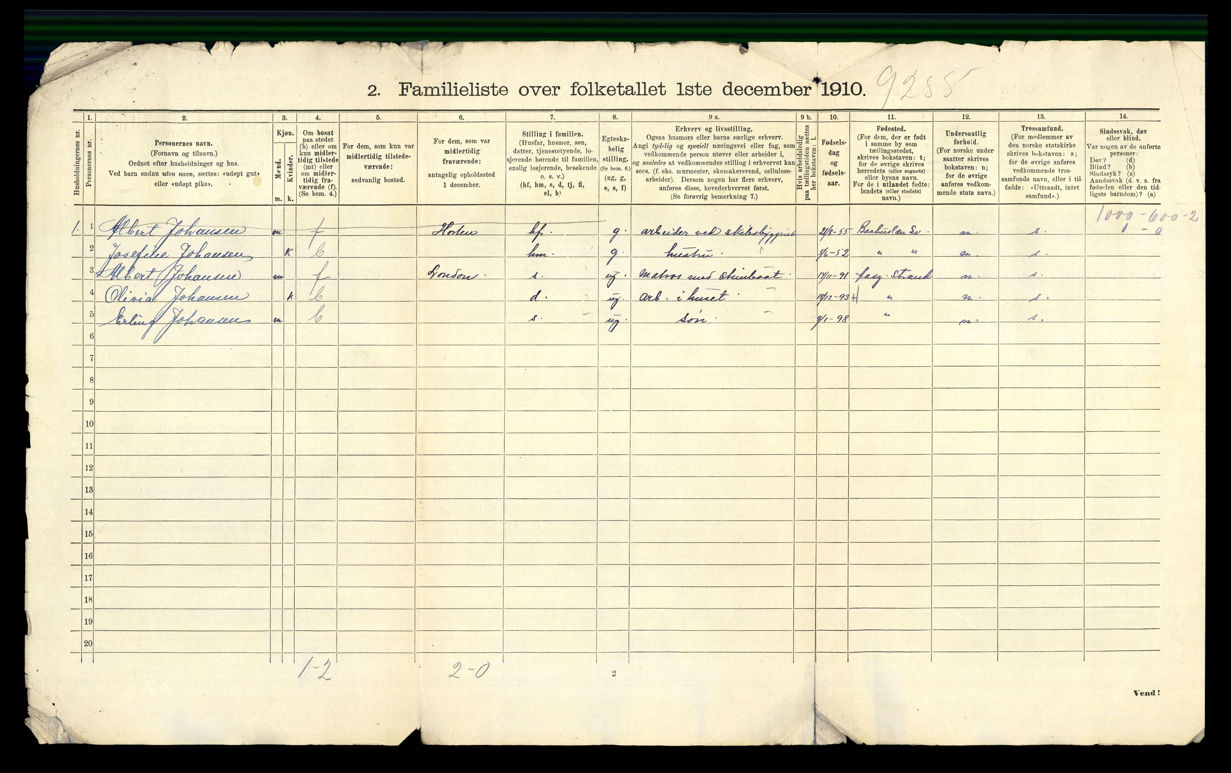 RA, 1910 census for Åsgårdstrand, 1910, p. 12