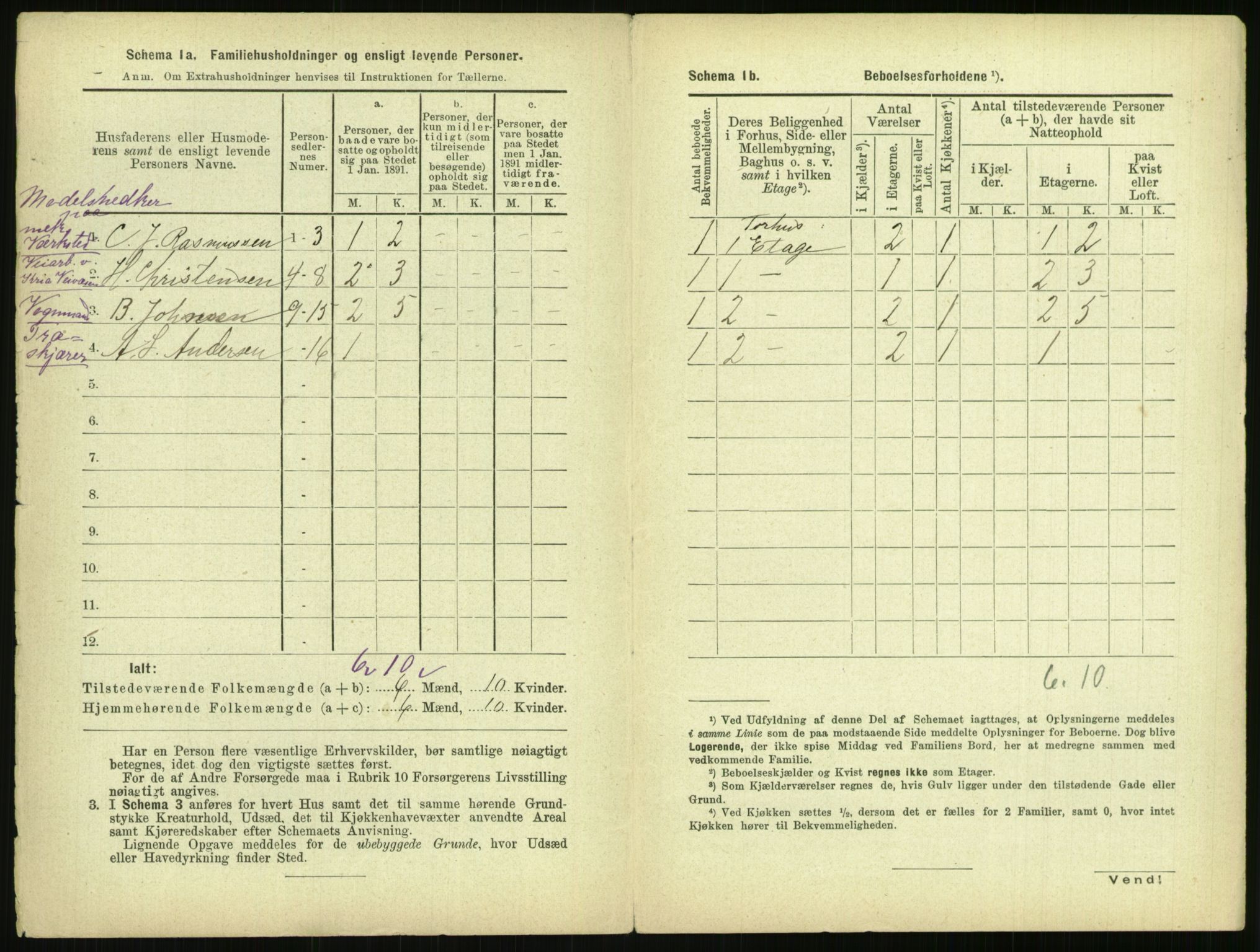 RA, 1891 census for 0301 Kristiania, 1891, p. 143057